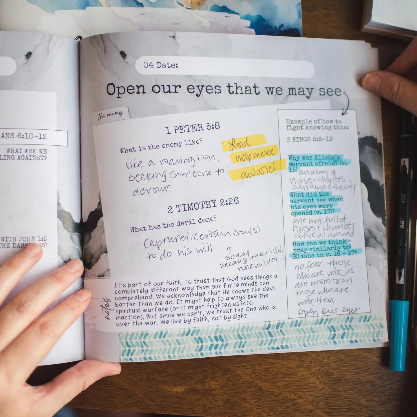 It&rsquo;s part of our faith, to trust that God sees things a completely different way than our finite minds can comprehend. 

We acknowledge that He knows the devil better than we do. 

It might help to always see the spiritual warfare (or it might 