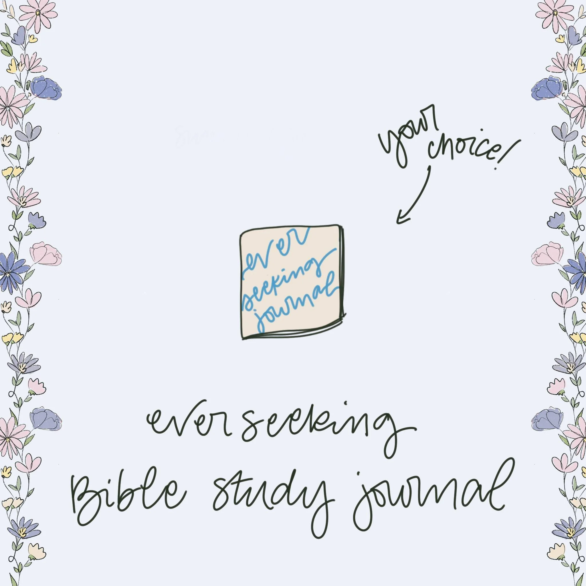 Inside the box for her: your choice of an everseeking journal (a Bible study journal that studies through a passage or theme of the Bible in 20-30 days)

We love sharing study of God's Word in these journals (originally from our subscription)! Keep a