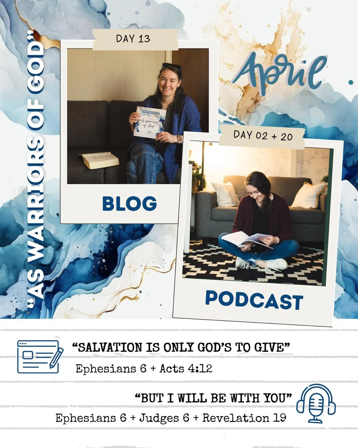 We&rsquo;re on our way to finishing the April 2026 everseeking journal &ldquo;As warriors of God&rdquo; this week (or later, depending on the pace set)! 

Curious what was talked about? Or finishing it up and wanting some encouragement as you do so?
