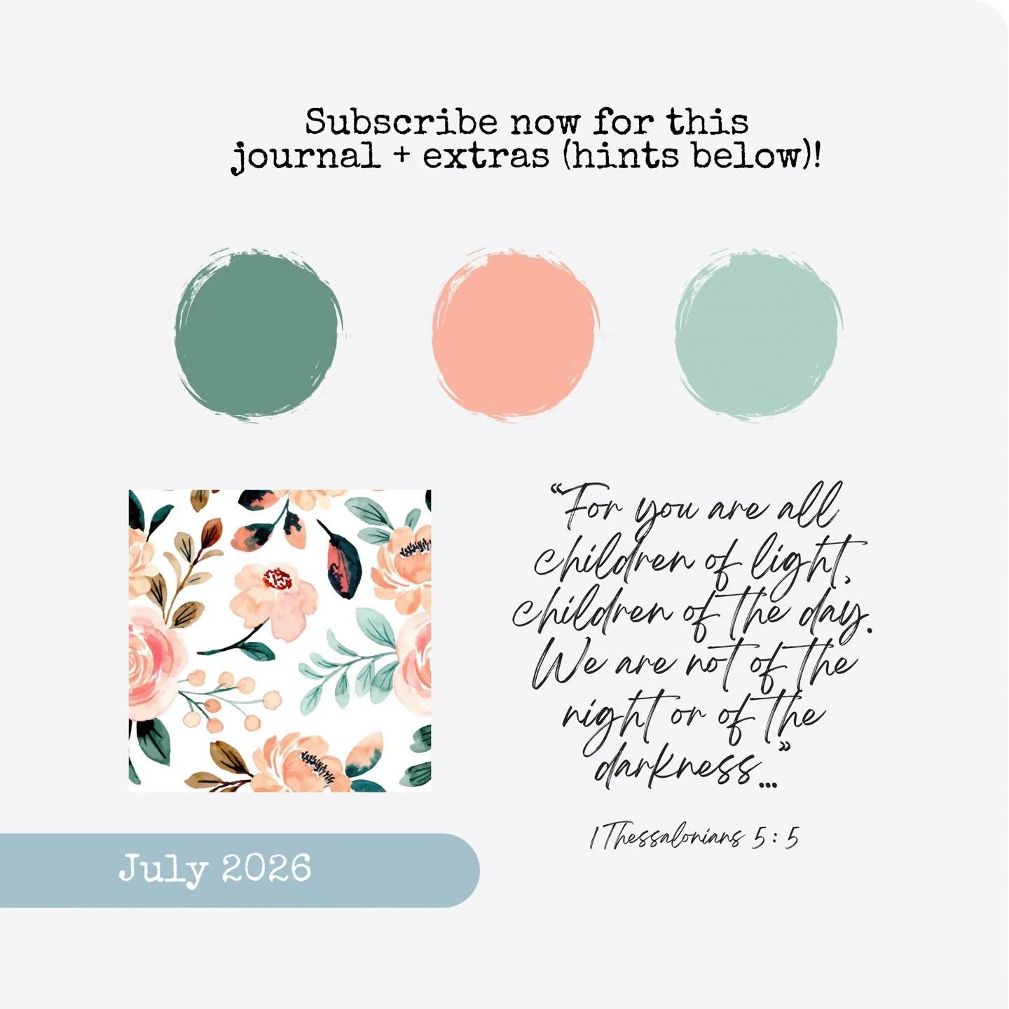 It's nearly the deadline to get the next everseeking mailer sent to you (in June with the July study)!

Be sure to subscribe by Monday, June 1st to get this study and its extras!

Learn more or subscribe: https:// www.evergreencypress.com/everseeking