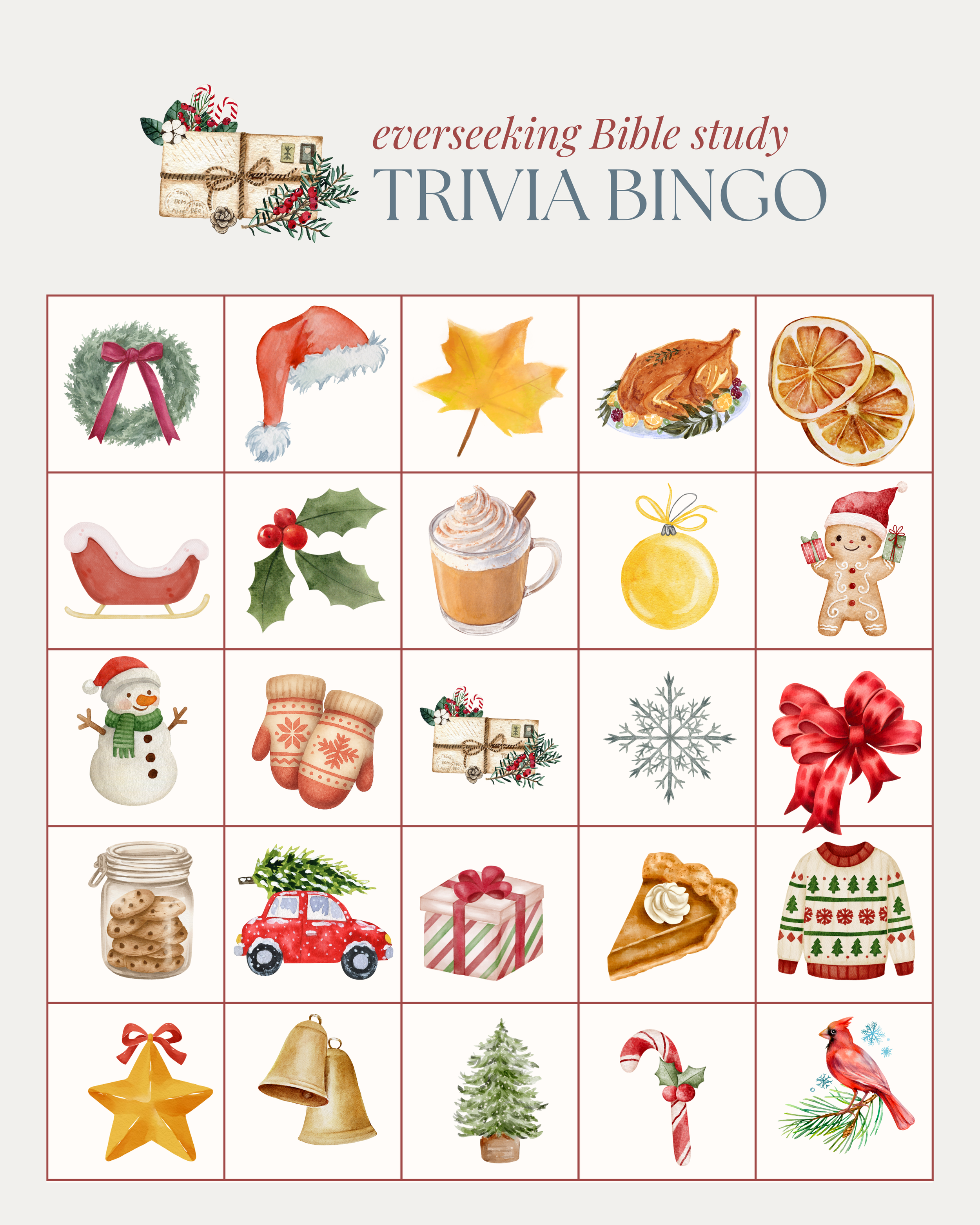 trivia bingo 2025 — Evergreen Cypress