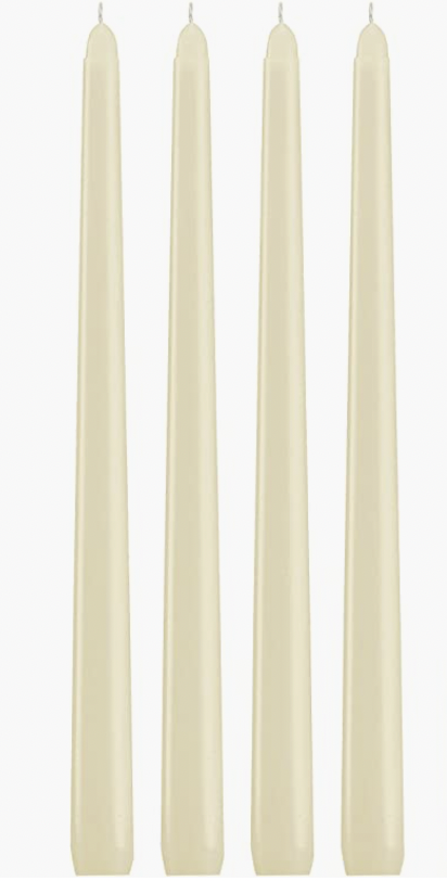Tapered Cream Candles