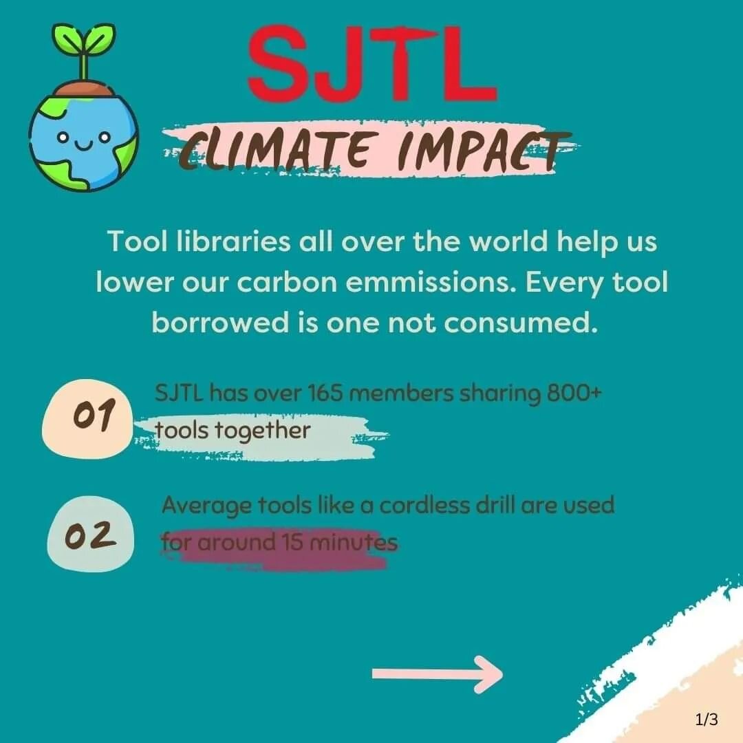 Tool Libraries worldwide are helping us solve major problems associated with overconsumption. On this Earth Day, we are bragging about our impact right here in Saint John. To date, we have directly contributed to the community by lowering its emissio