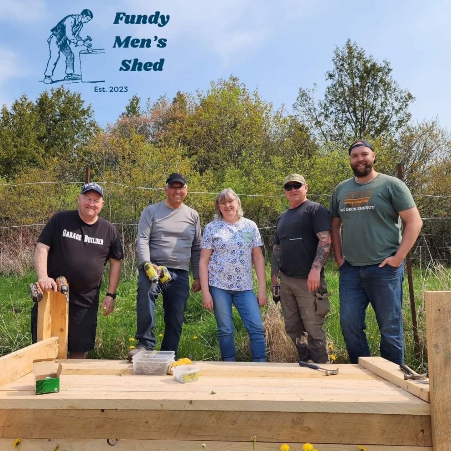 Our newest initiative, the Fundy Men's Shed, just completed their first project in partnership with the North End Food Bank Association . These rough-sawn hemlock standing planter boxes are now in place at Shamrock Park and will be for years to come.