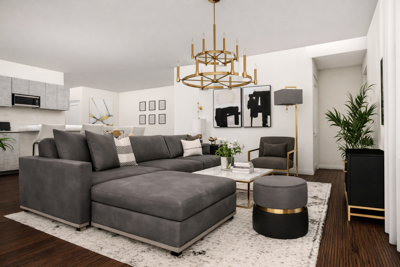 Modern living room with gold accents.png
