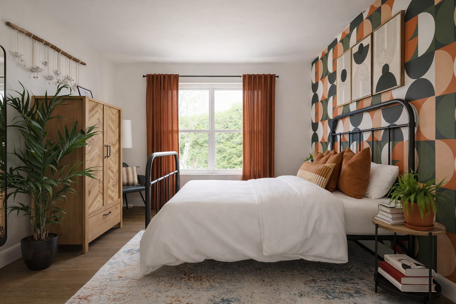Retro-inspired bedroom with natural light.png