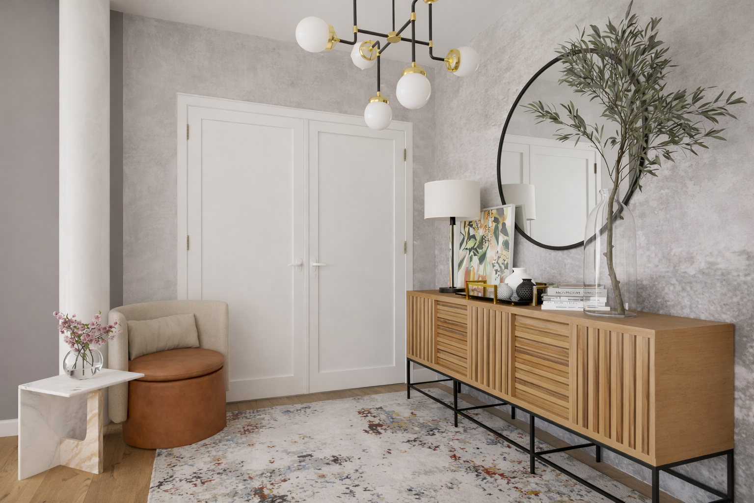 Modern entryway with stylish accents.png