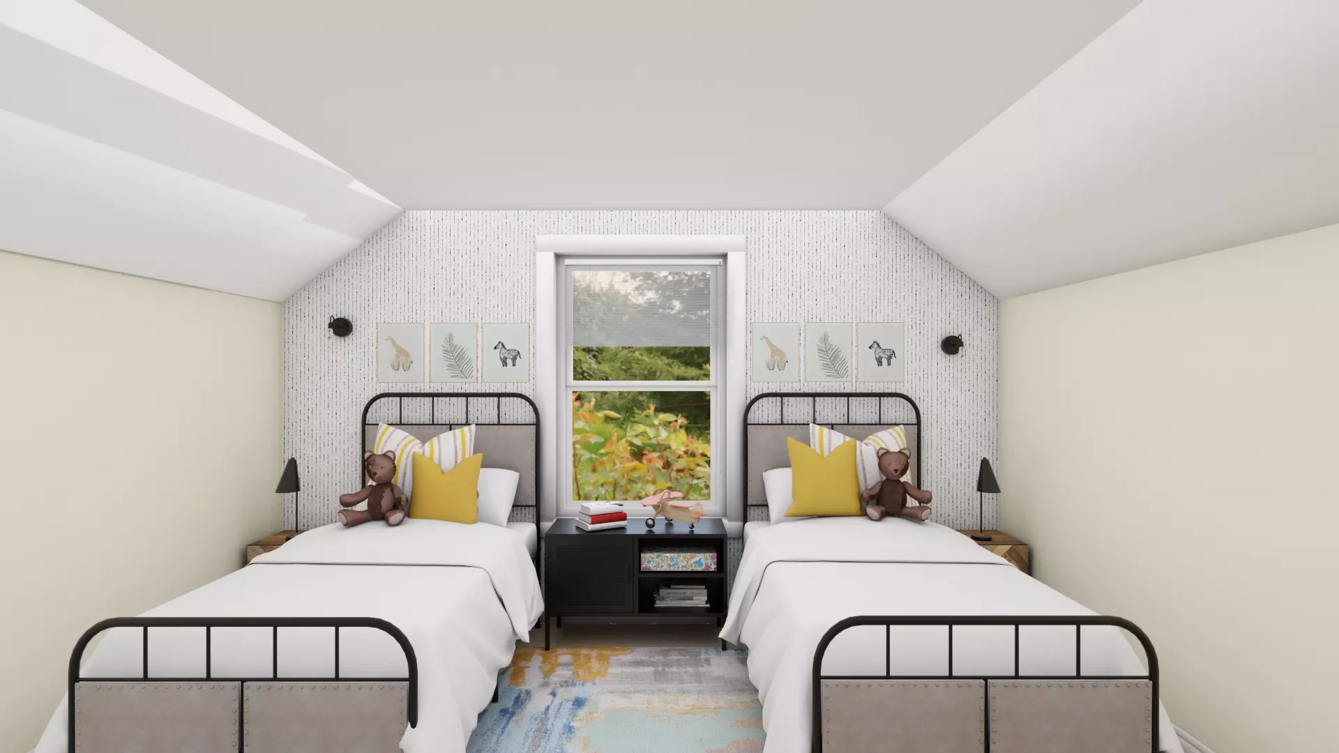 Rustic Industrial Boys' Bedroom