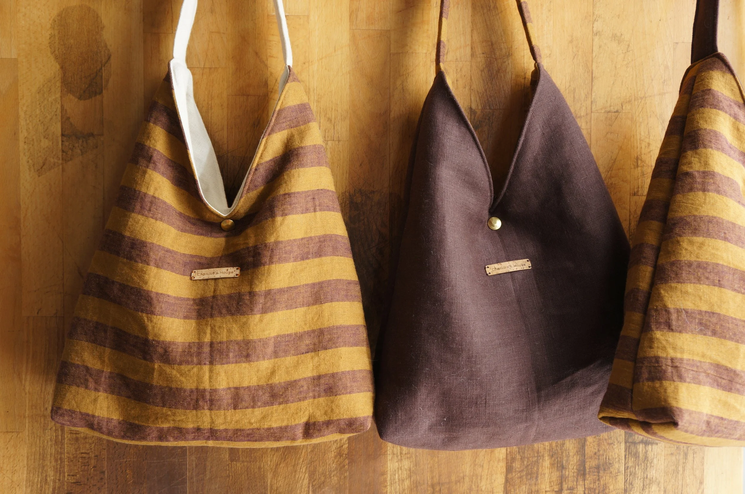 Diamond Linen Shoulder Bag