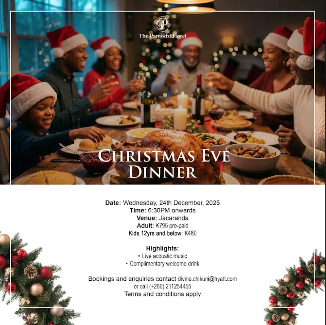 Christmas Eve Dinner at The Pamodzi Hotel