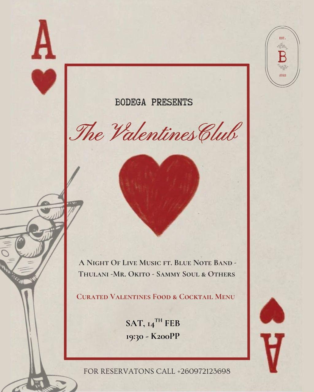 The Valentines Club | Bodega