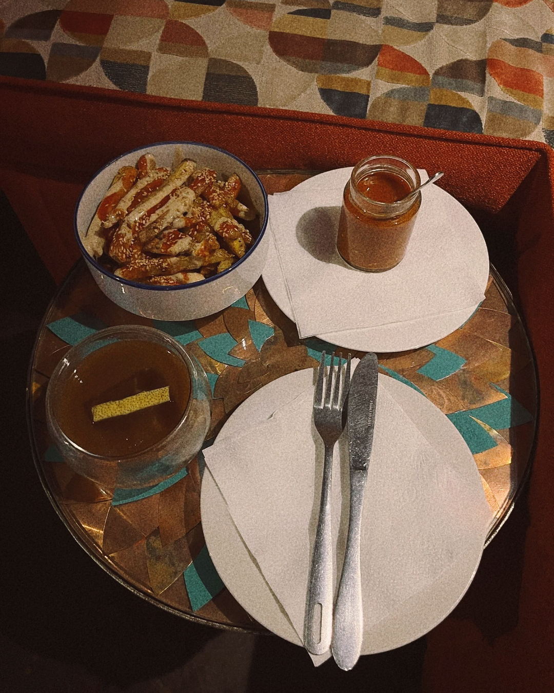 High Tea in Manhattan with angry fries