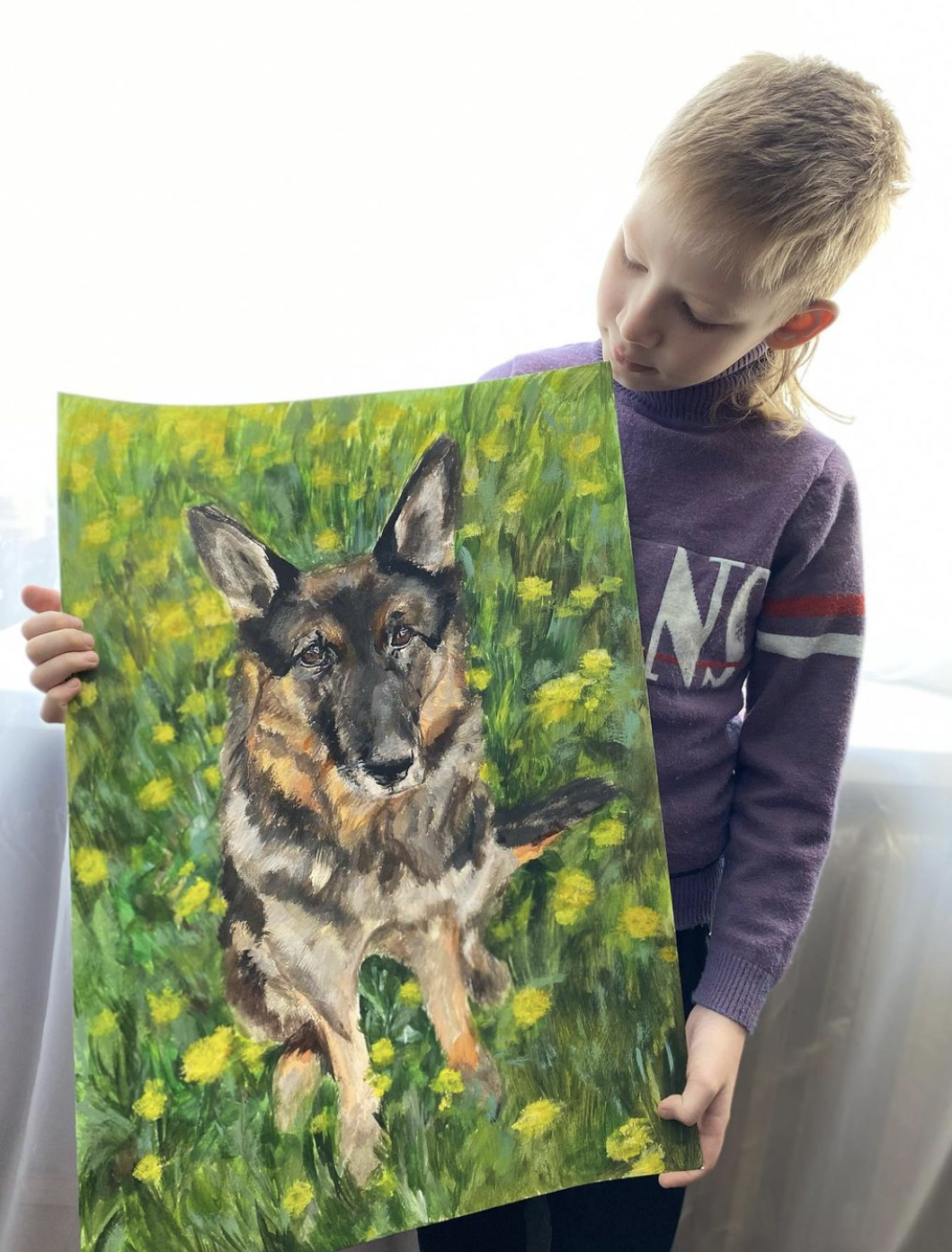 11 Year Old Creates Amazing Paintings to Help Animal Shelters