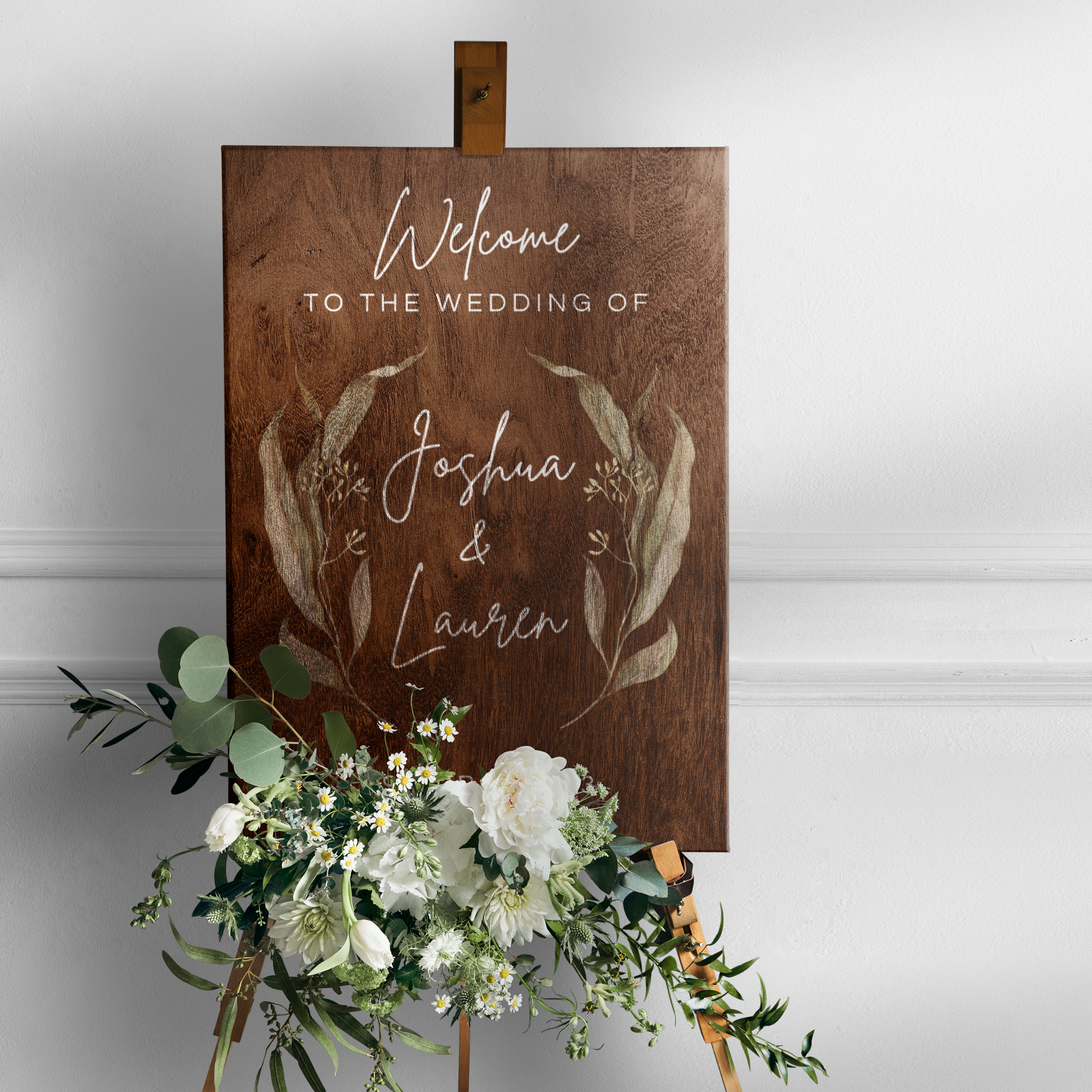 Josh and Lauren Wedding Sign The Designley Co