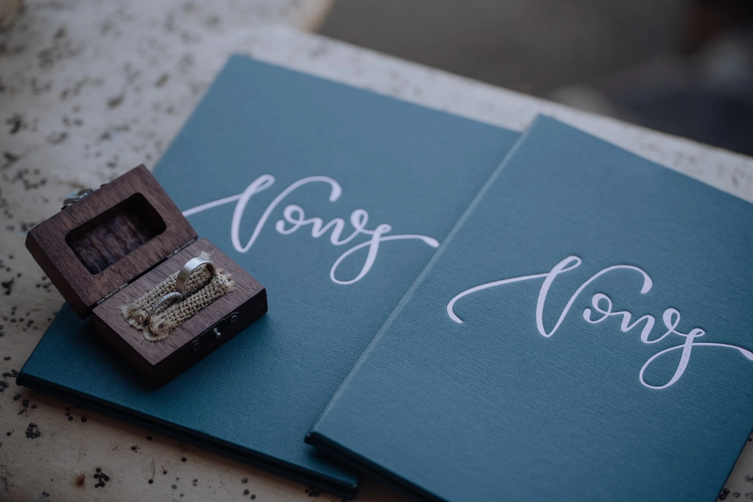 Melbourne marriage celebrant, vow booklets for wedding ceremony