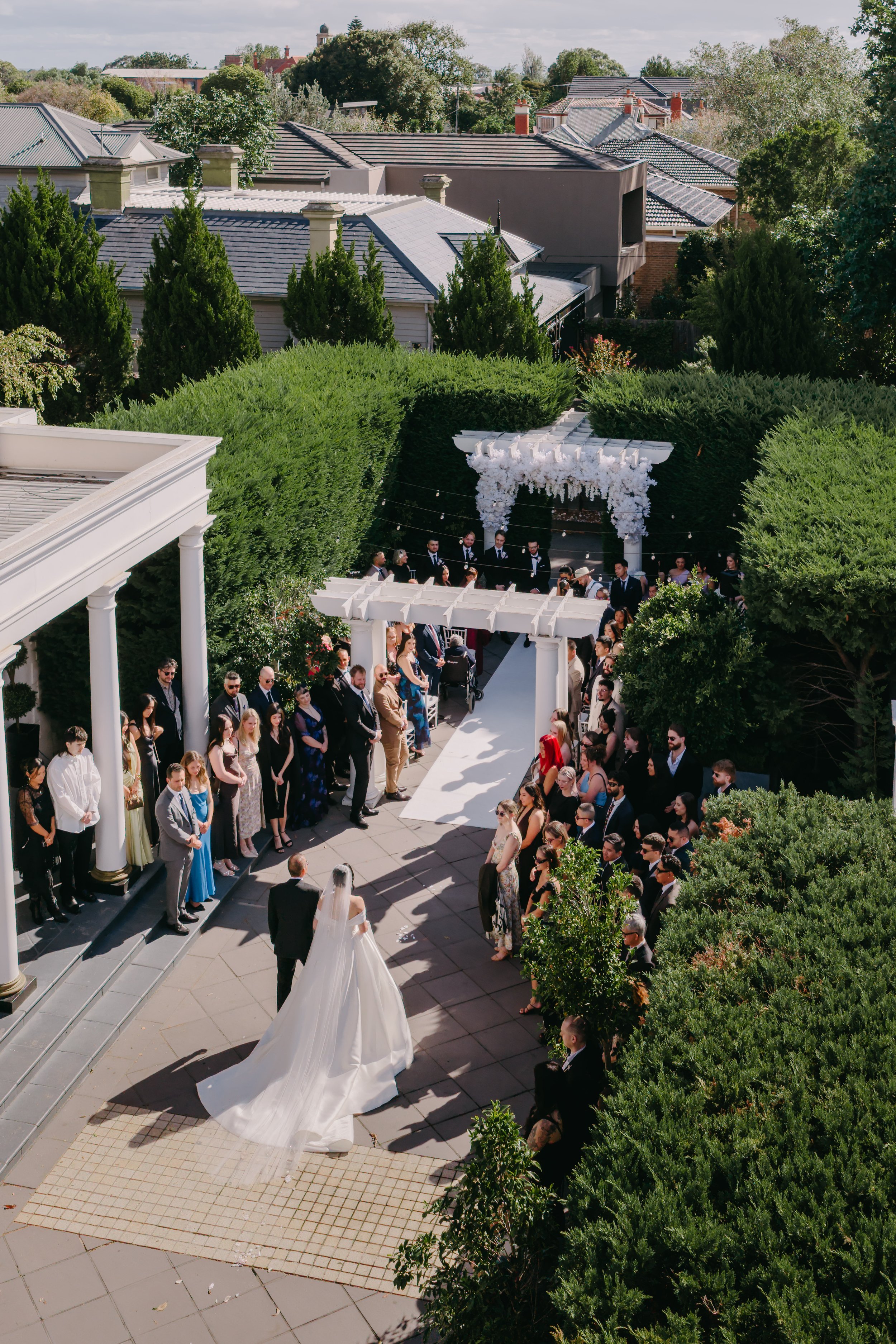Marriage Celebrant Olivia Ferraro conducting a wedding at Huntley House Elsternwick