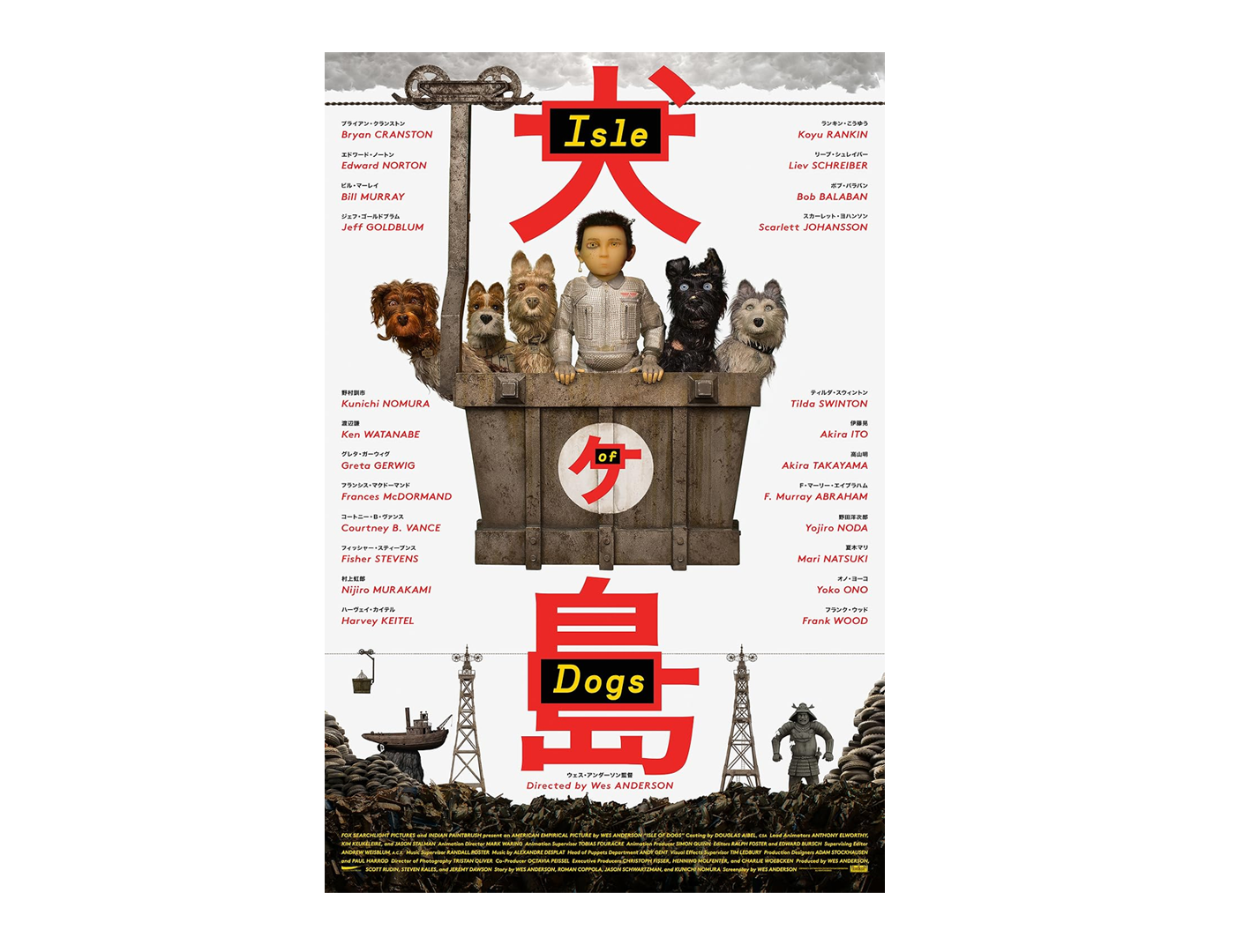 Visual Development - Isle of Dogs - Wes Anderson