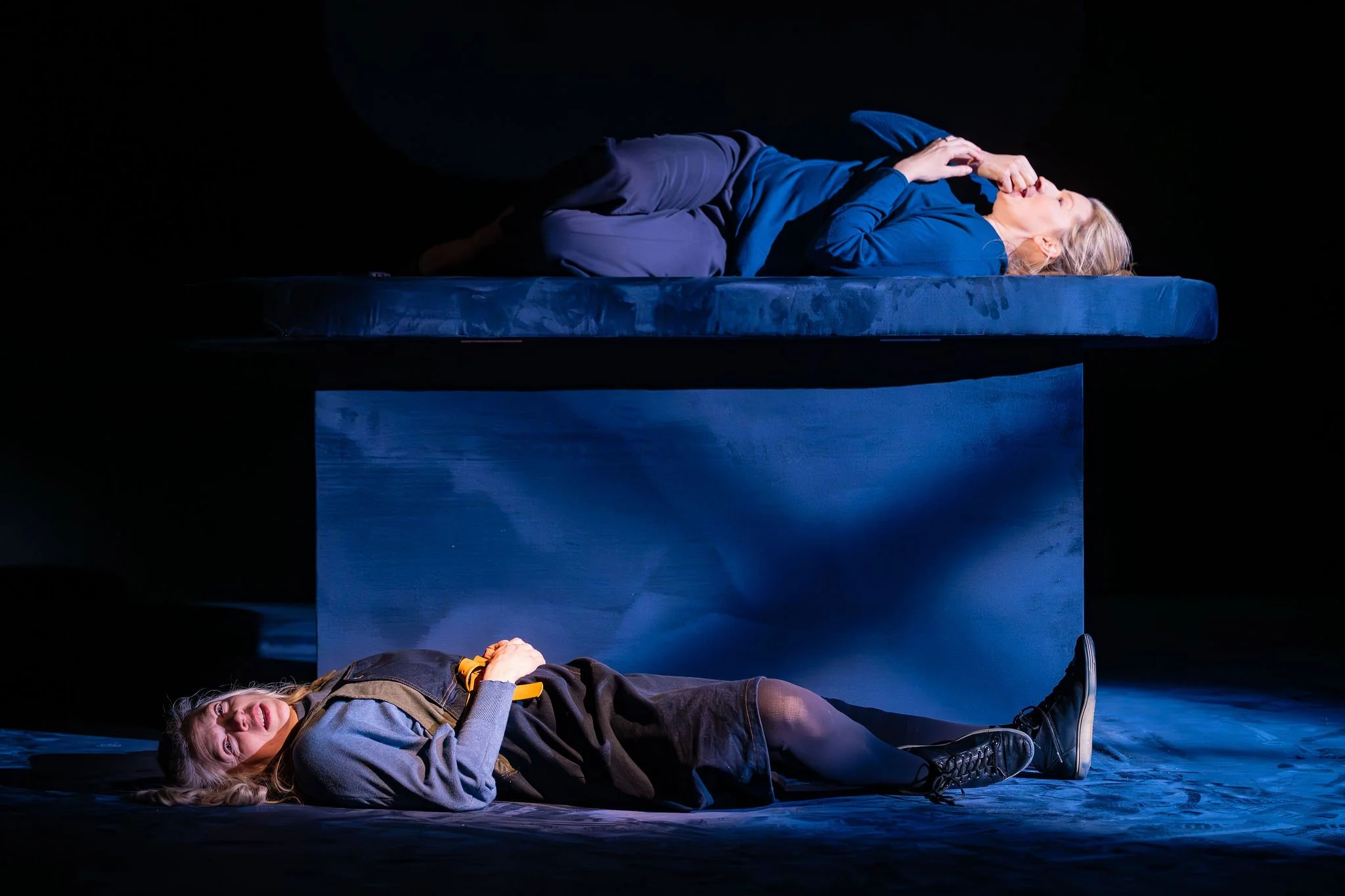 Maev Beaty and Liisa Ripo-Martell, Set by Ting-Huan Christine Urquheart, Costumes by Shawn Kerwin, Lights by André du Toi, Photo by Dahlia Katz