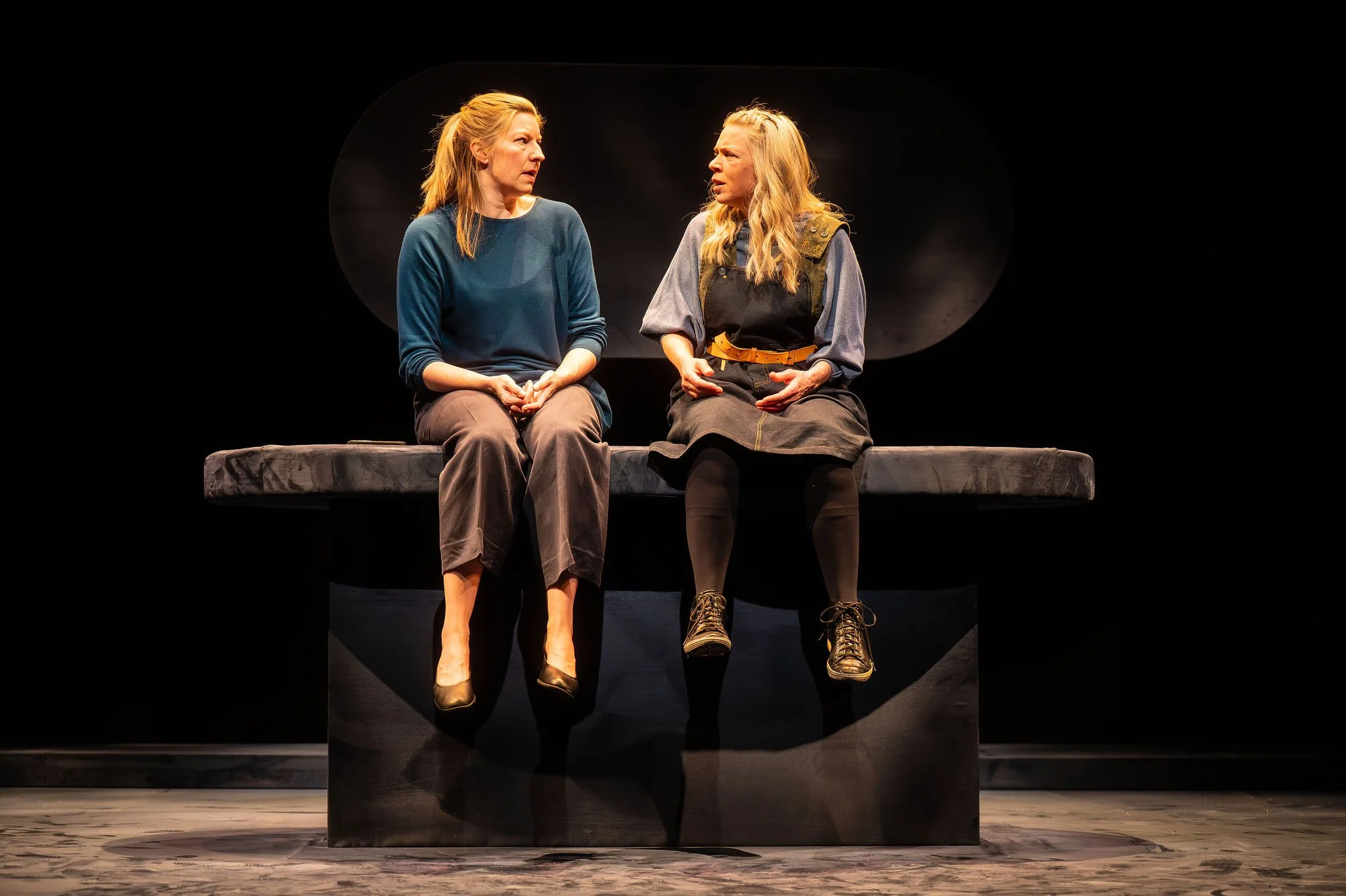 Maev Beaty and Liisa Ripo-Martell, Set by Ting-Huan Christine Urquheart, Costumes by Shawn Kerwin, Lights by André du Toi, Photo by Dahlia Katz