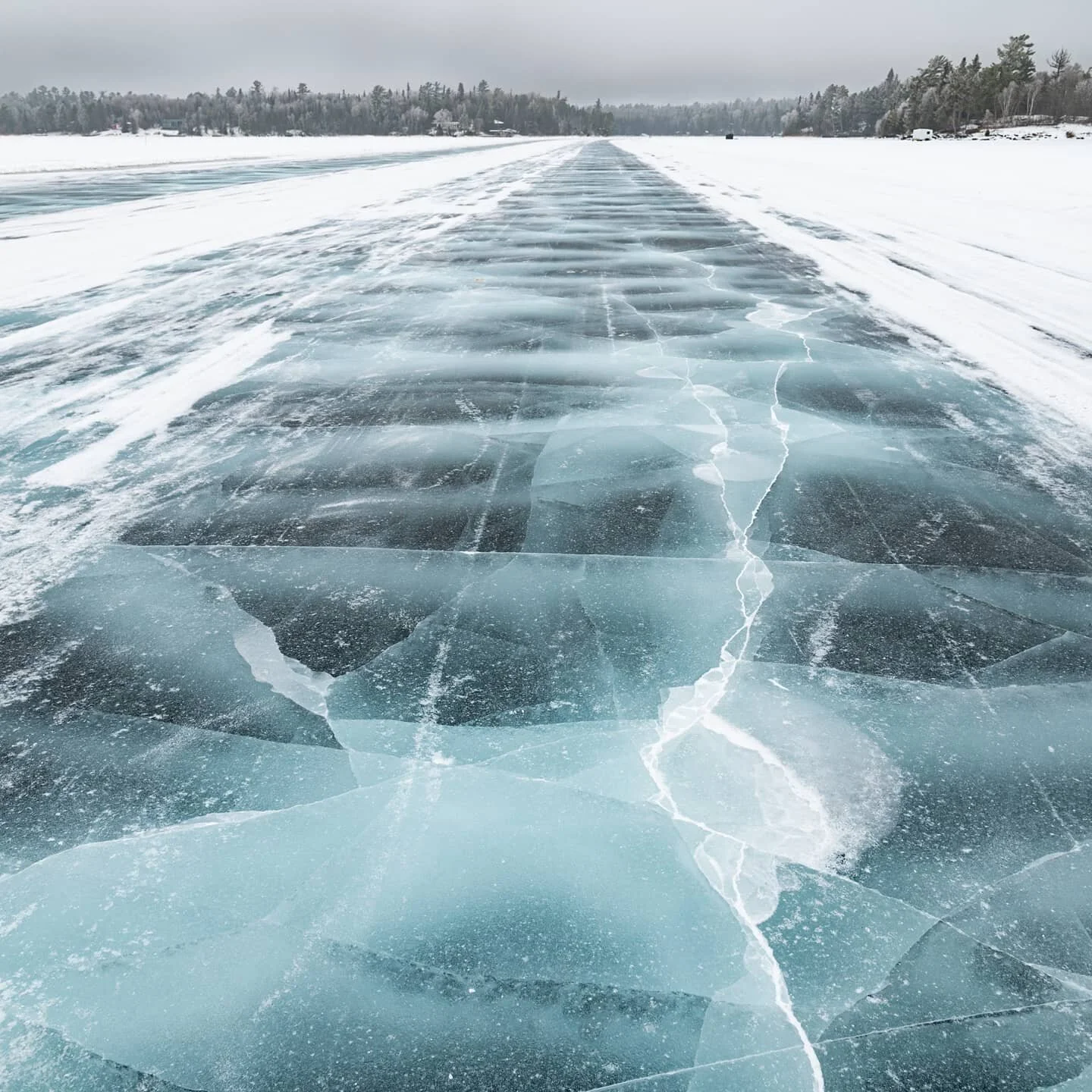 Snow day on Lake of the Woods