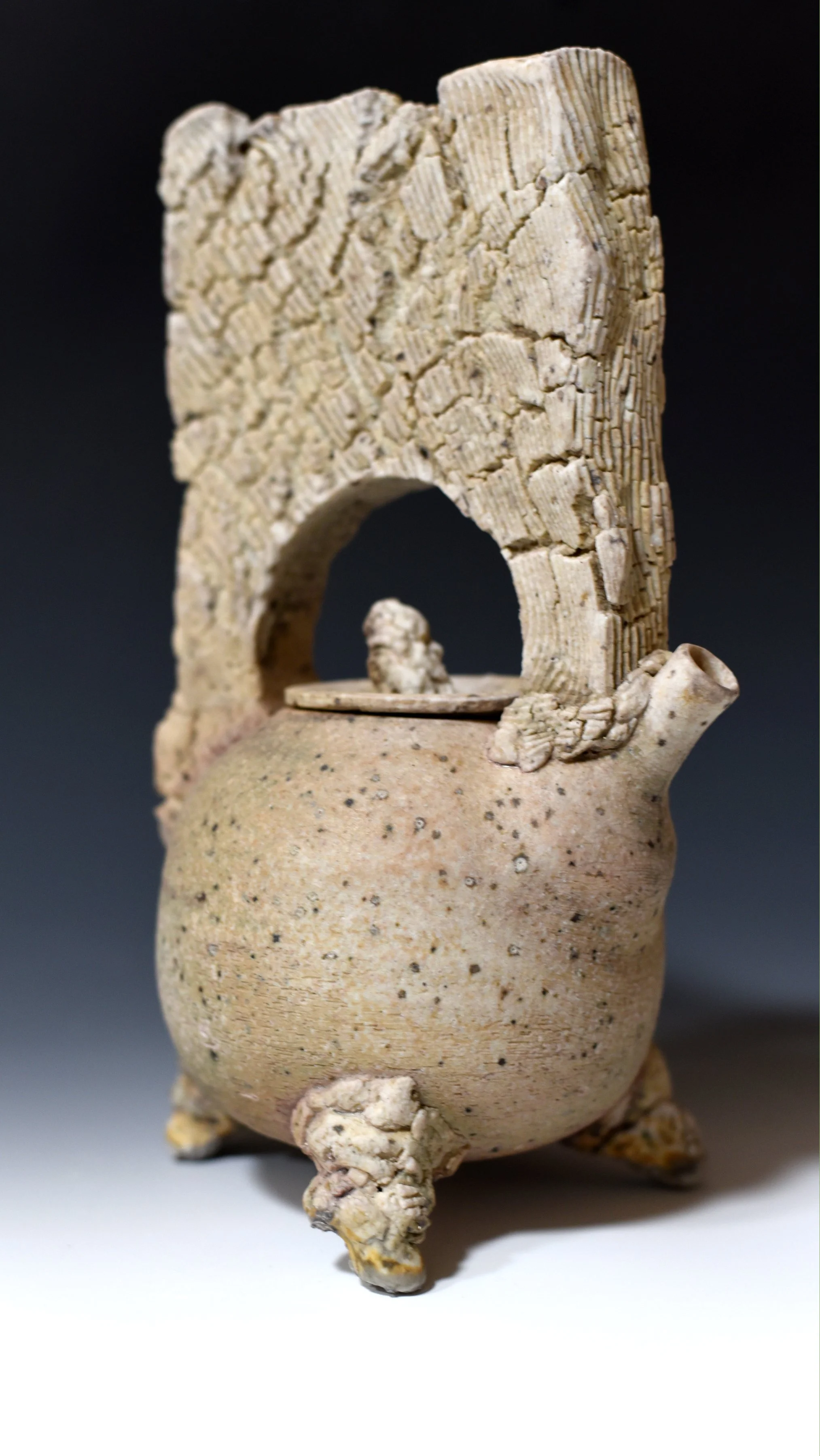 wood fired teapot