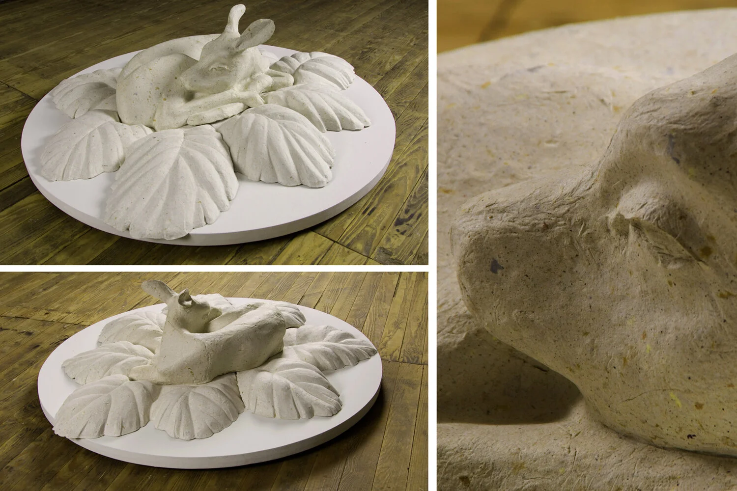 Monument no. 1 (deer)  
De-acidified recycled paper  
48" x 48" x 19"