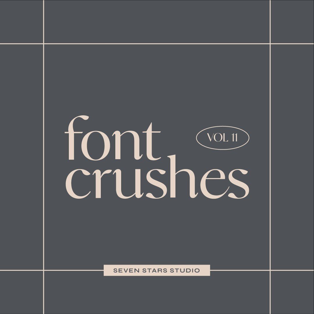 ✦ FONT CRUSHES VOL 11 ✦

Been a hot minute since the last Font Crushes post, so without further ado &ndash; here's the 7 fonts I'm currently crushing on 😍

✦ Krylon 
✦ Dark Paradise 
✦ Greca 
✦ Tuppence 
✦ Justink
✦ Viaoda Libre
✦ Denike

...and bec