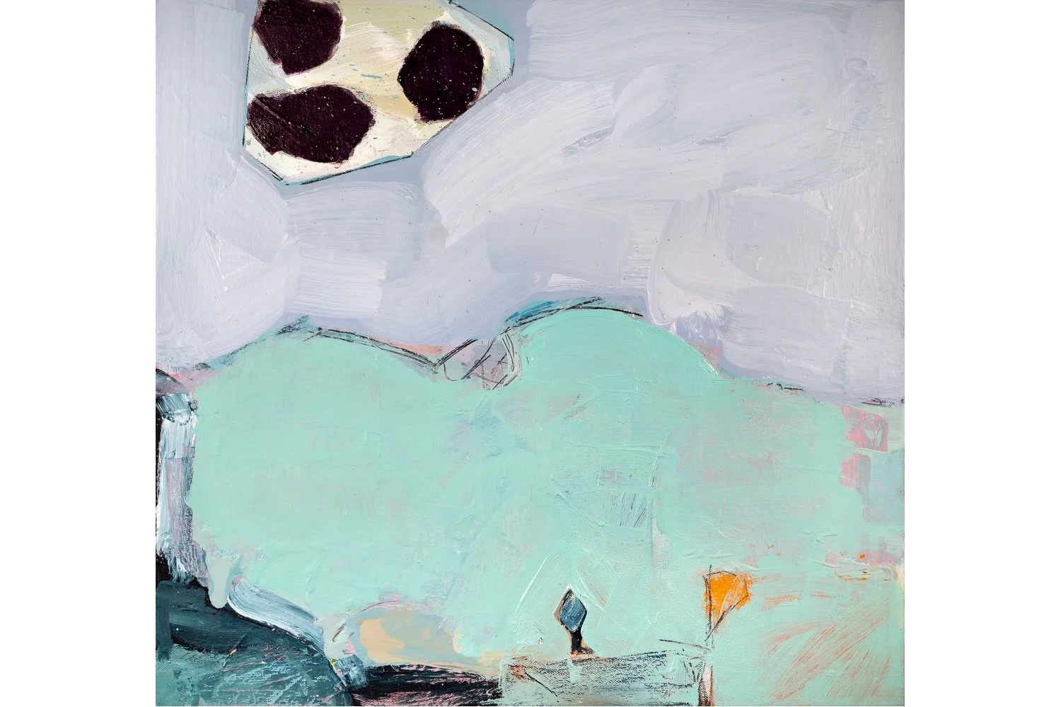 Three Nights 41x43cm Oil/Canvas 2025