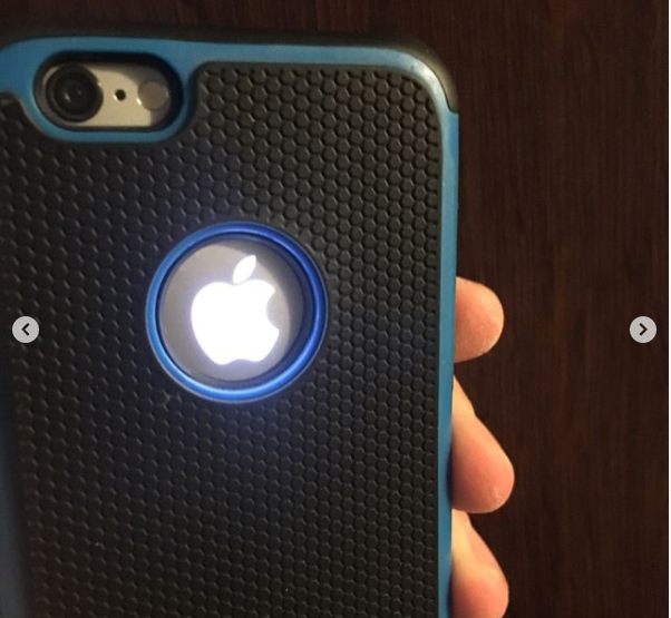My first custom mod: a light-up Apple logo