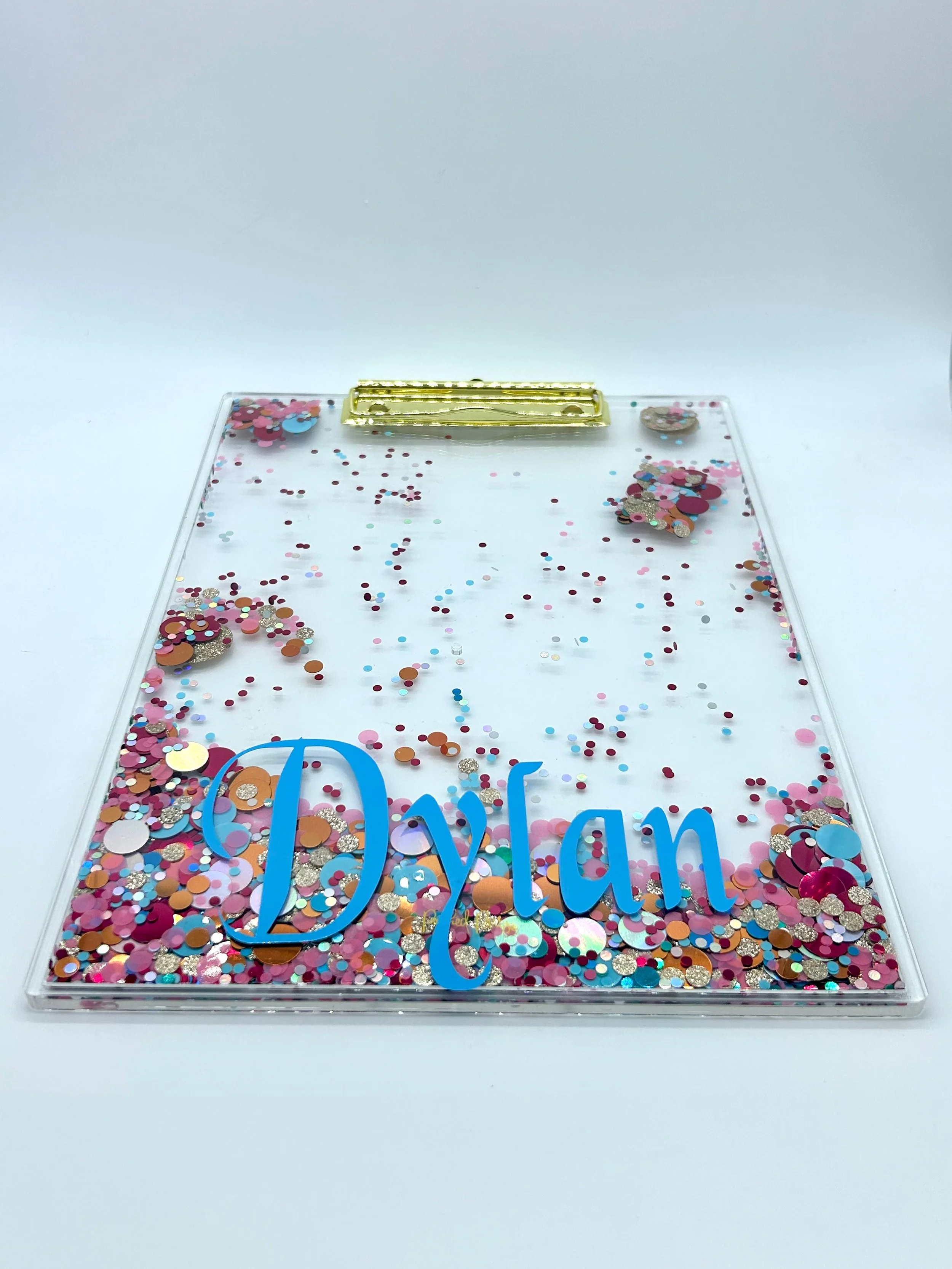 Personalized Packed Party Confetti Clipboards