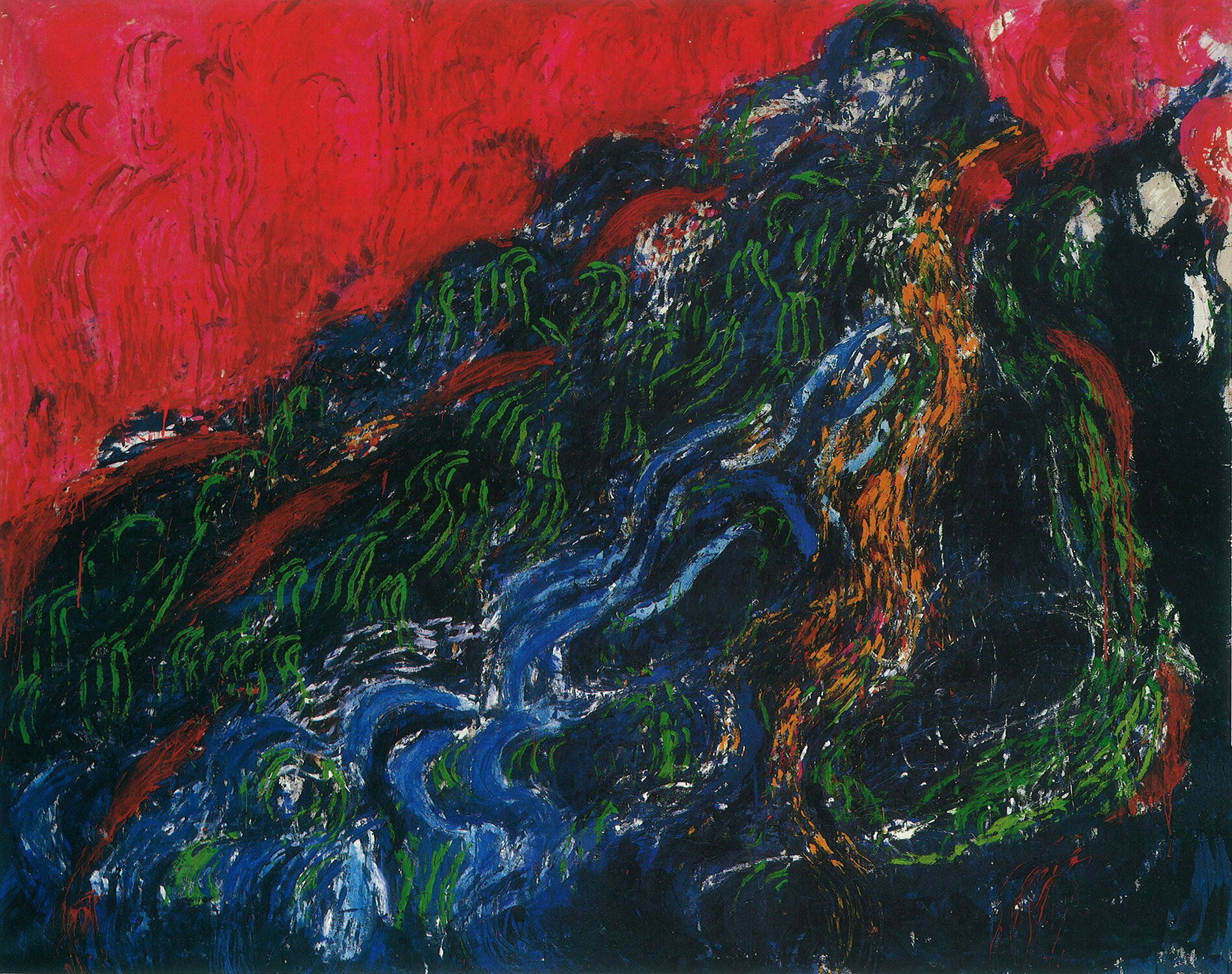 WOLF MOUNTAIN (1984) | 84 x 106 in. | Acrylic on canvas