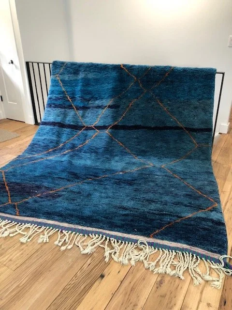 Knicks Fan - Beni Mririt Moroccan Rug 7'x9'