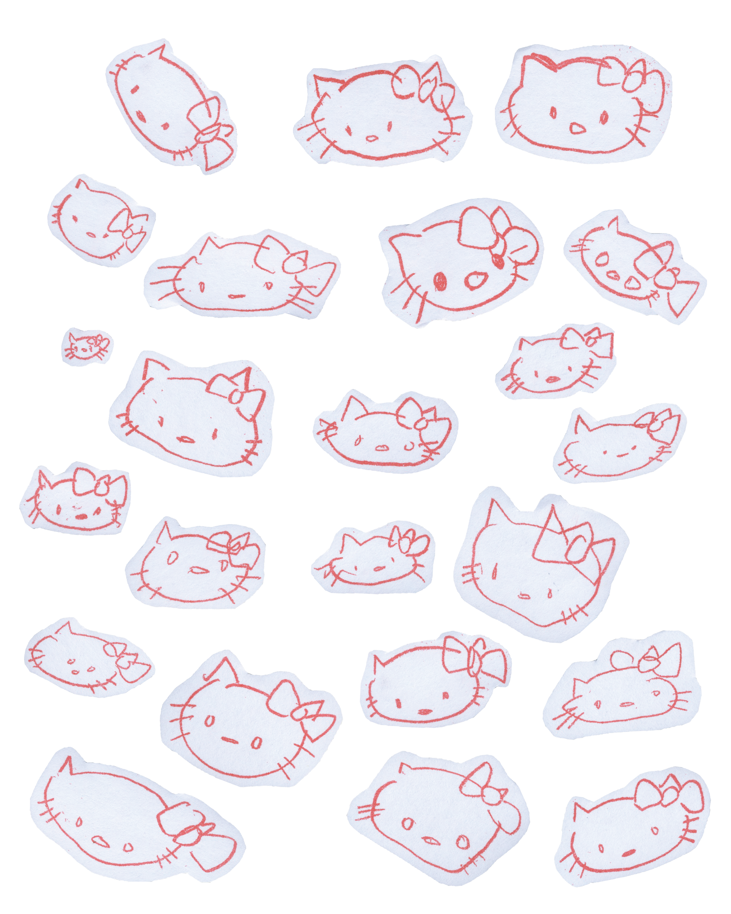 Kitty sticker set