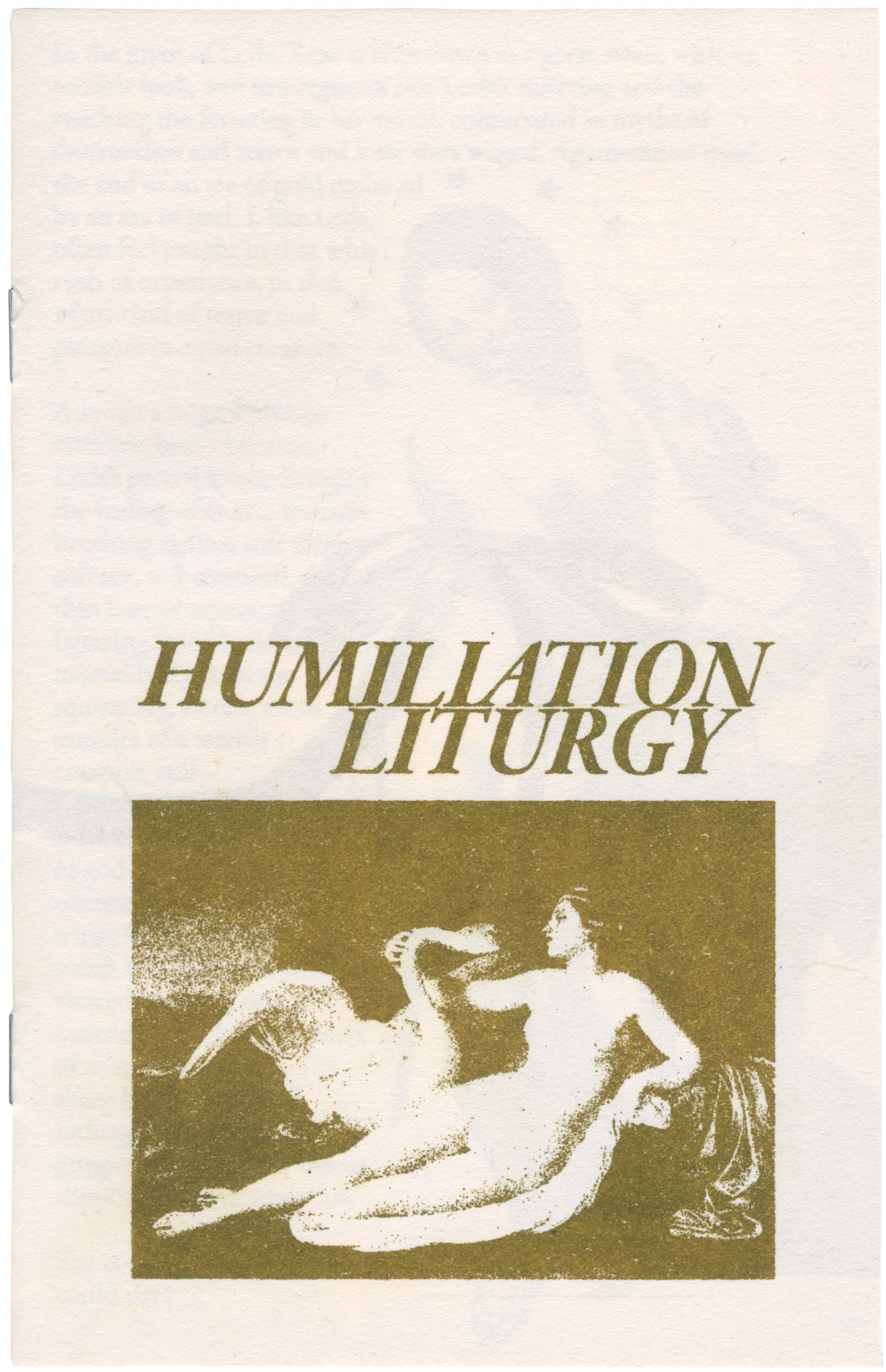 Humiliation Liturgy