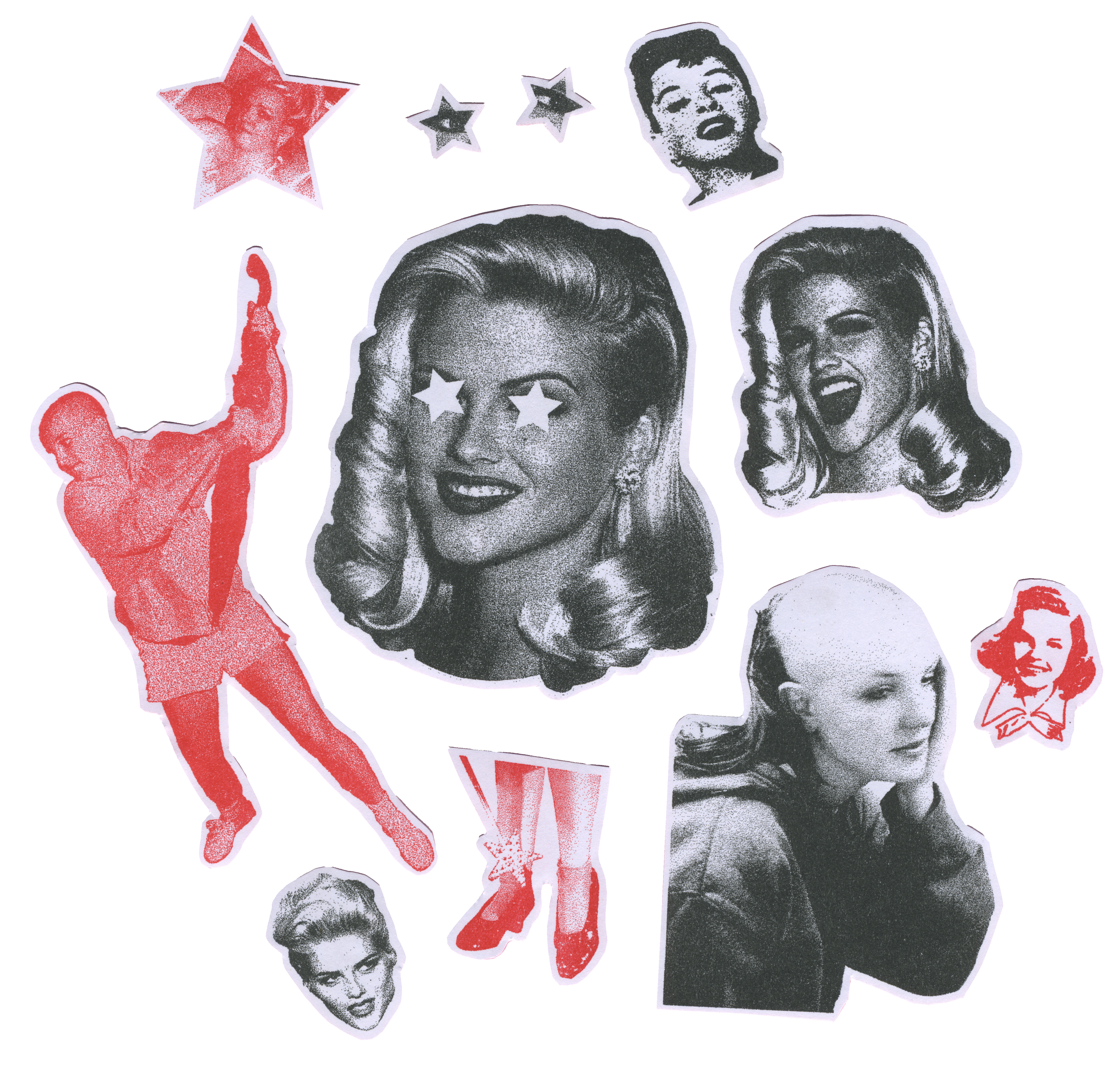 The Ghost of Anna Nicole Smith sticker set