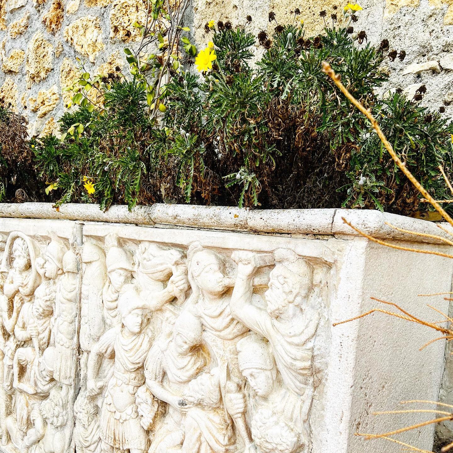 When your property comes with an ancient Roman sarcophagus, you plant flowers in it 💚 We cannot wait to show you the remodeling and furnishing happening right now! Soon we will be ready to host your holiday vacation 🥰
.
Join us late October for our