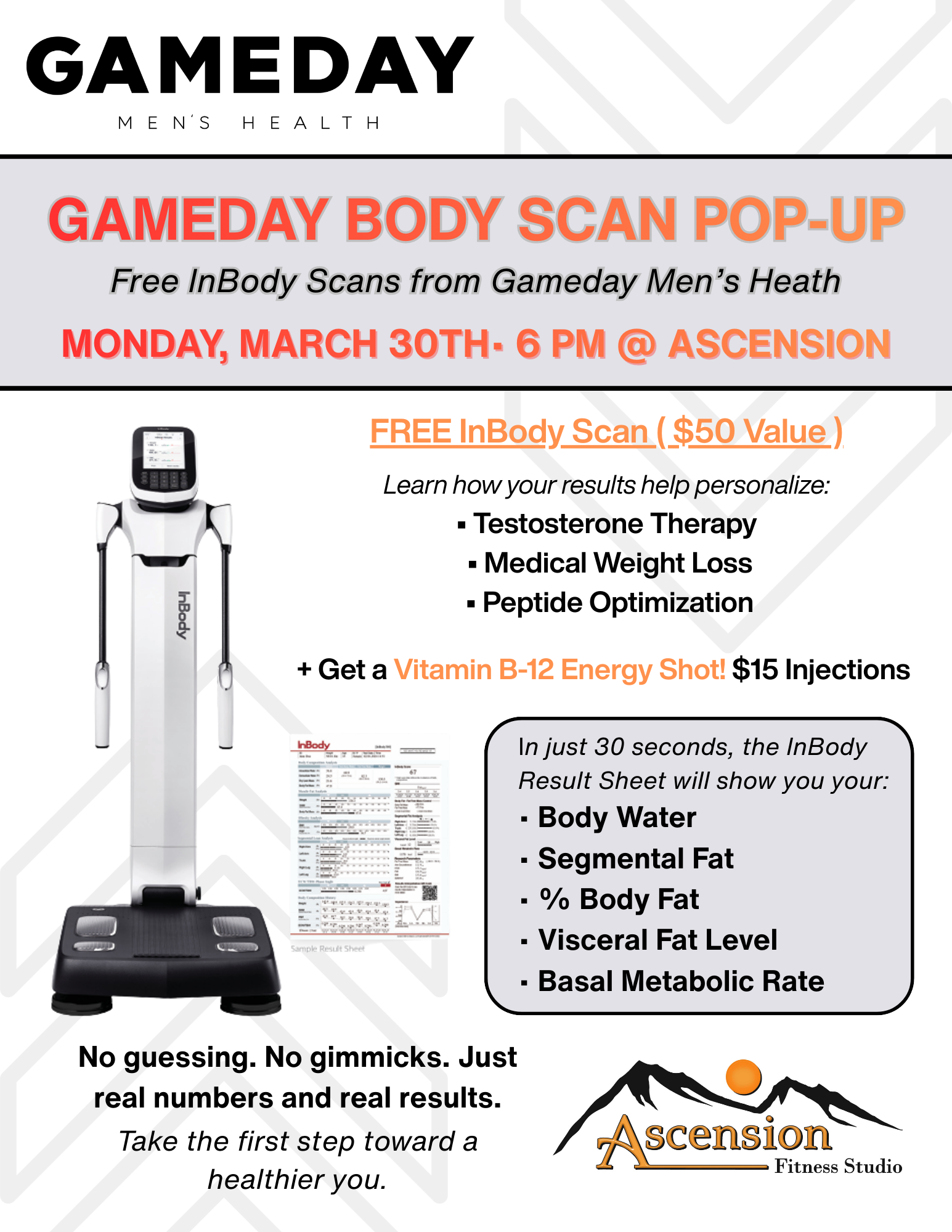 Game Day Men’s Health InBody Scan Pop-Up