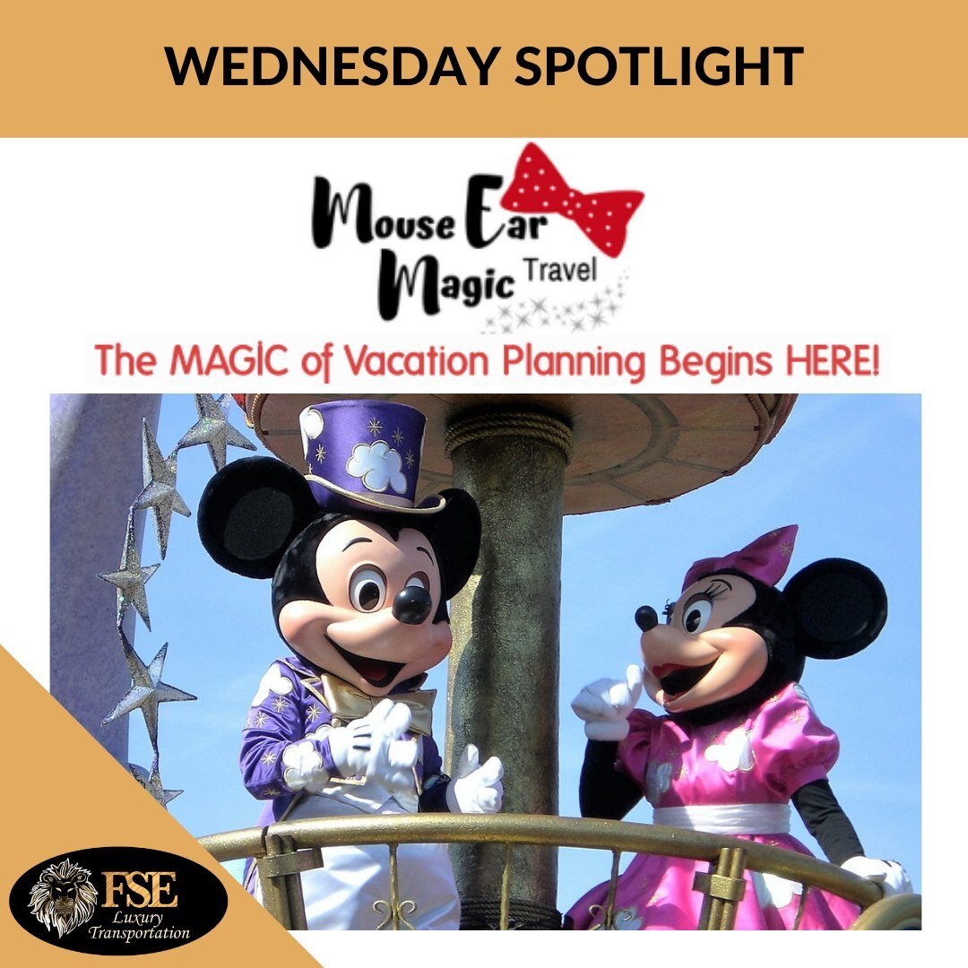 Who is ready for a trip to Disney!!???⁠
⁠
This week's spotlight goes to Mouse Ear Magic Travel!⁠
⁠
@mouseearmagictravel has more than 30 years of Disney vacation experience combined, and they specialize in Disney destination travel! They provide stre