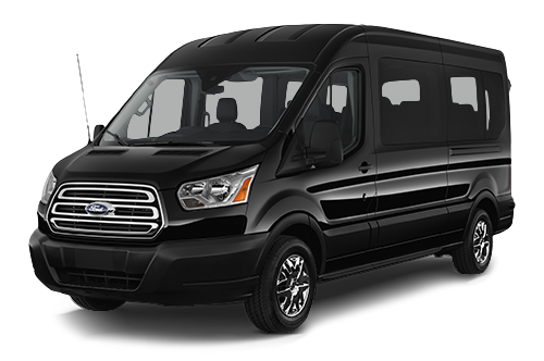 11-Passenger Van and 15 pieces of luggage
