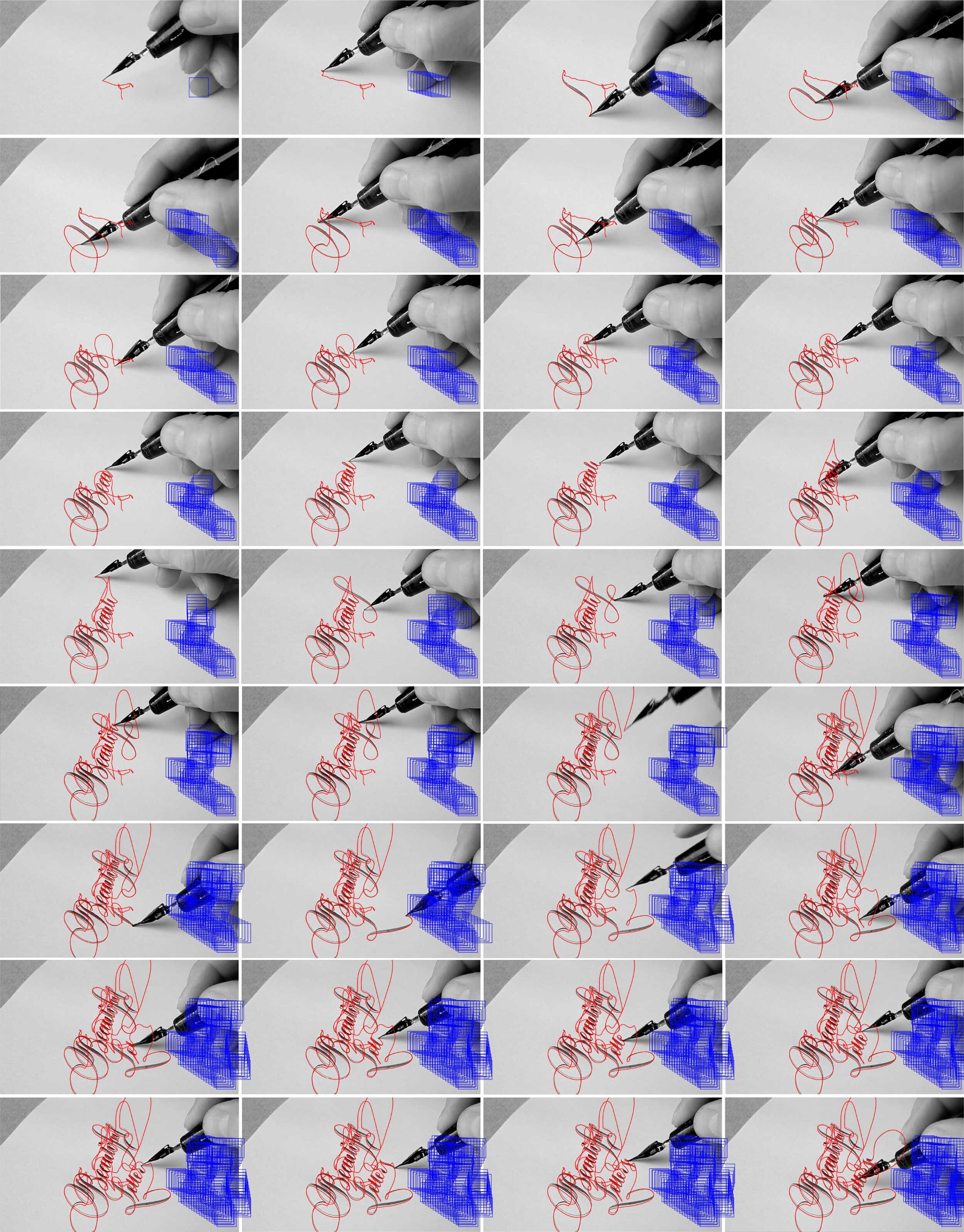 Generating process of visual assets from subtle movement