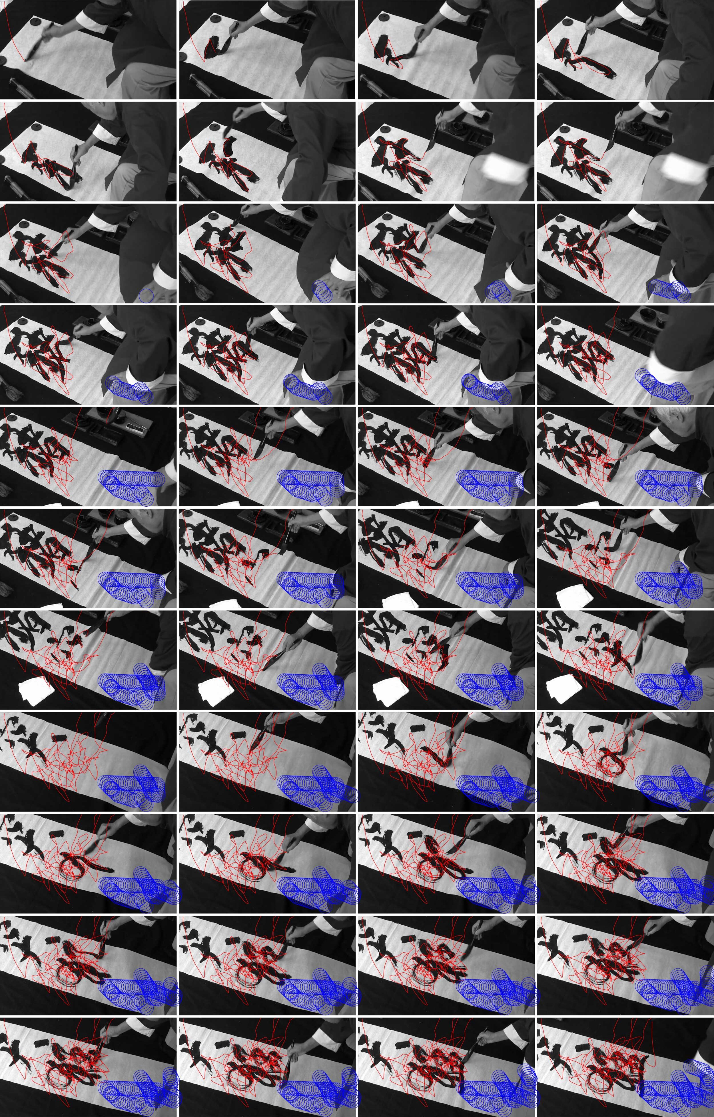 Generating process of visual assets from subtle movement
