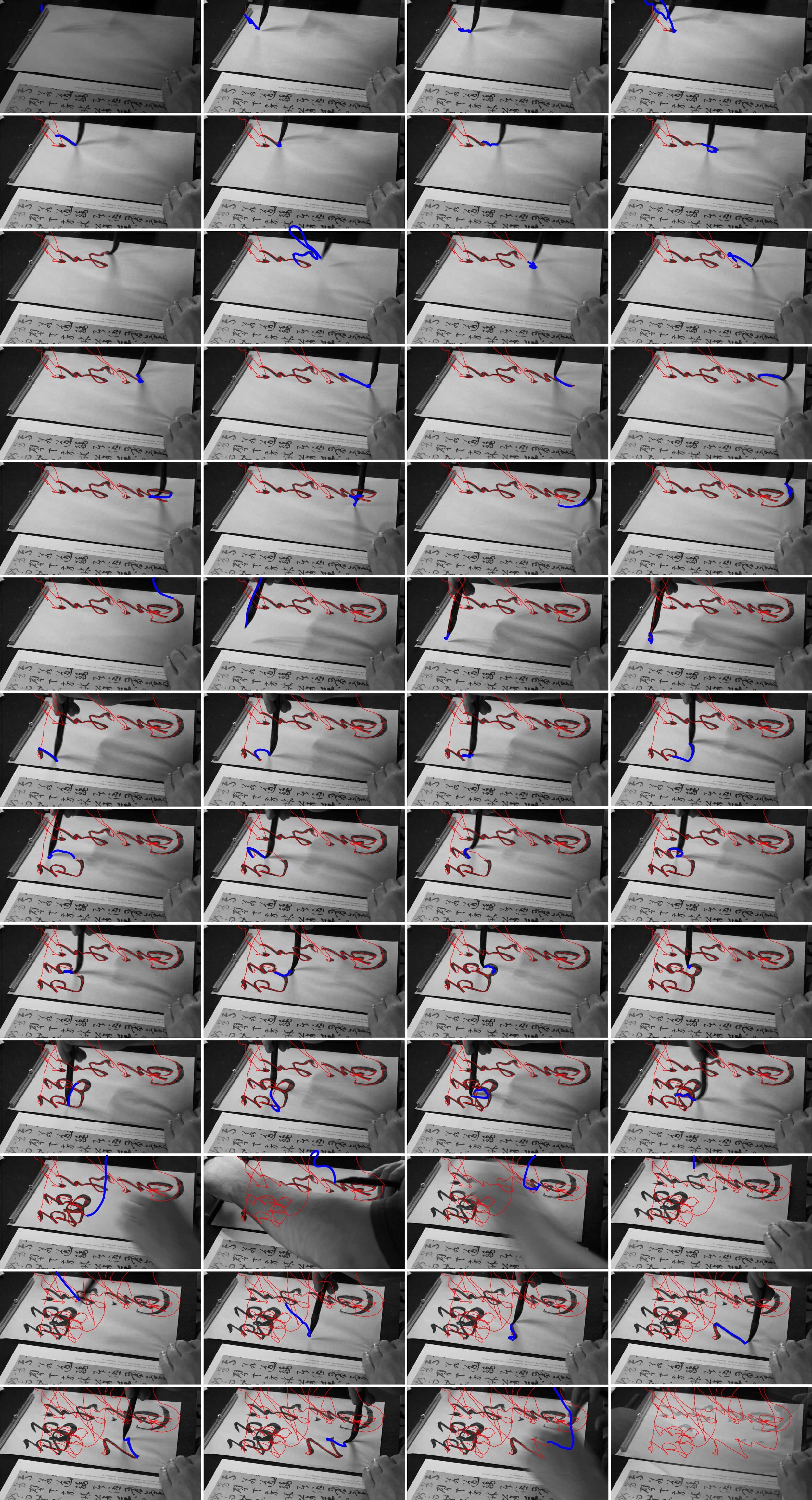 Generating process of visual assets from active movement