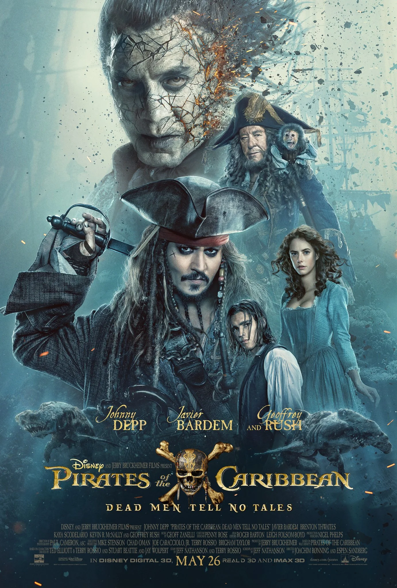 Pirates of the Caribbean Dead Men Tell No Tales poster