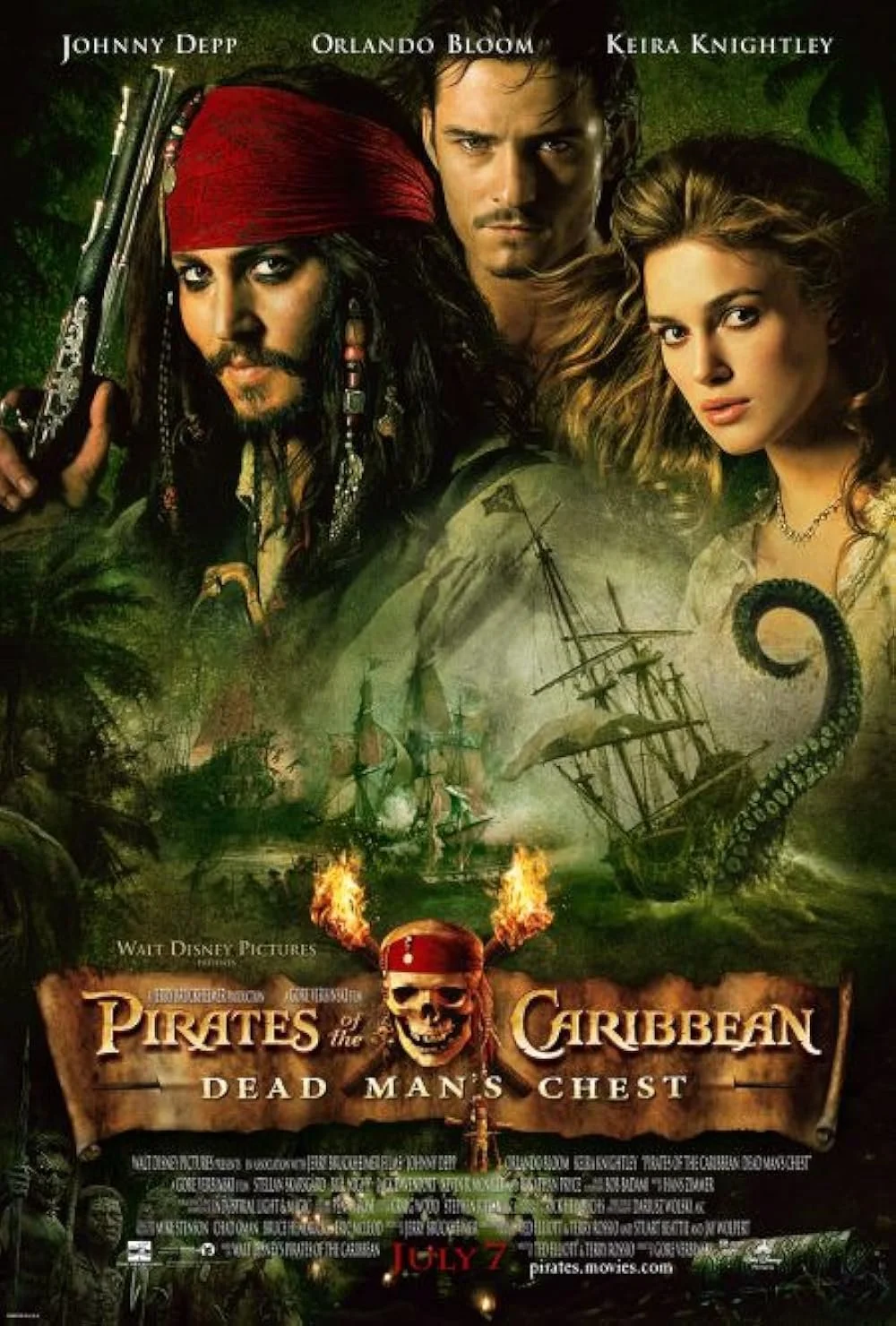 Pirates of the Caribbean Dead Man's Chest poster