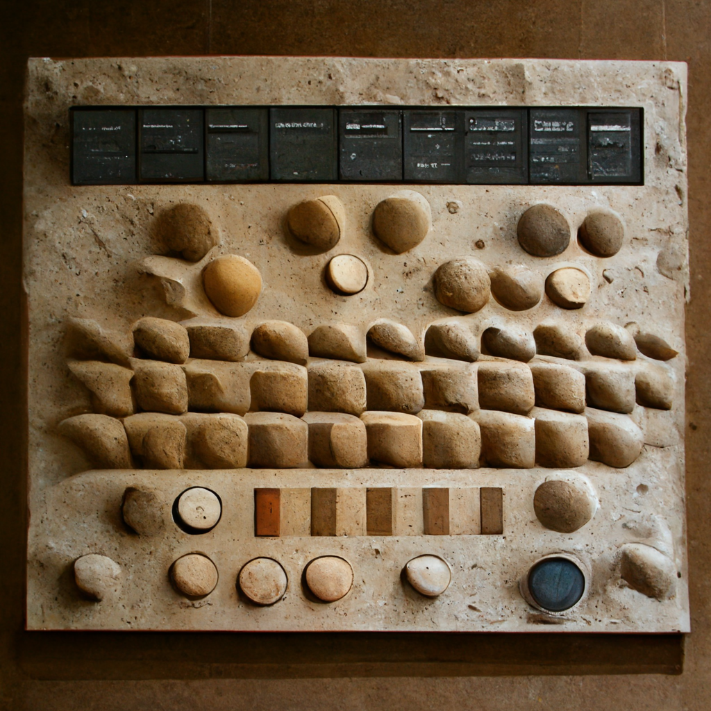 RonLuther_hardware_control_panel_mixing_board_made_of_sandstone_0d2b7d37-2c0a-4d1c-97cf-6d64e88f6cf7.png