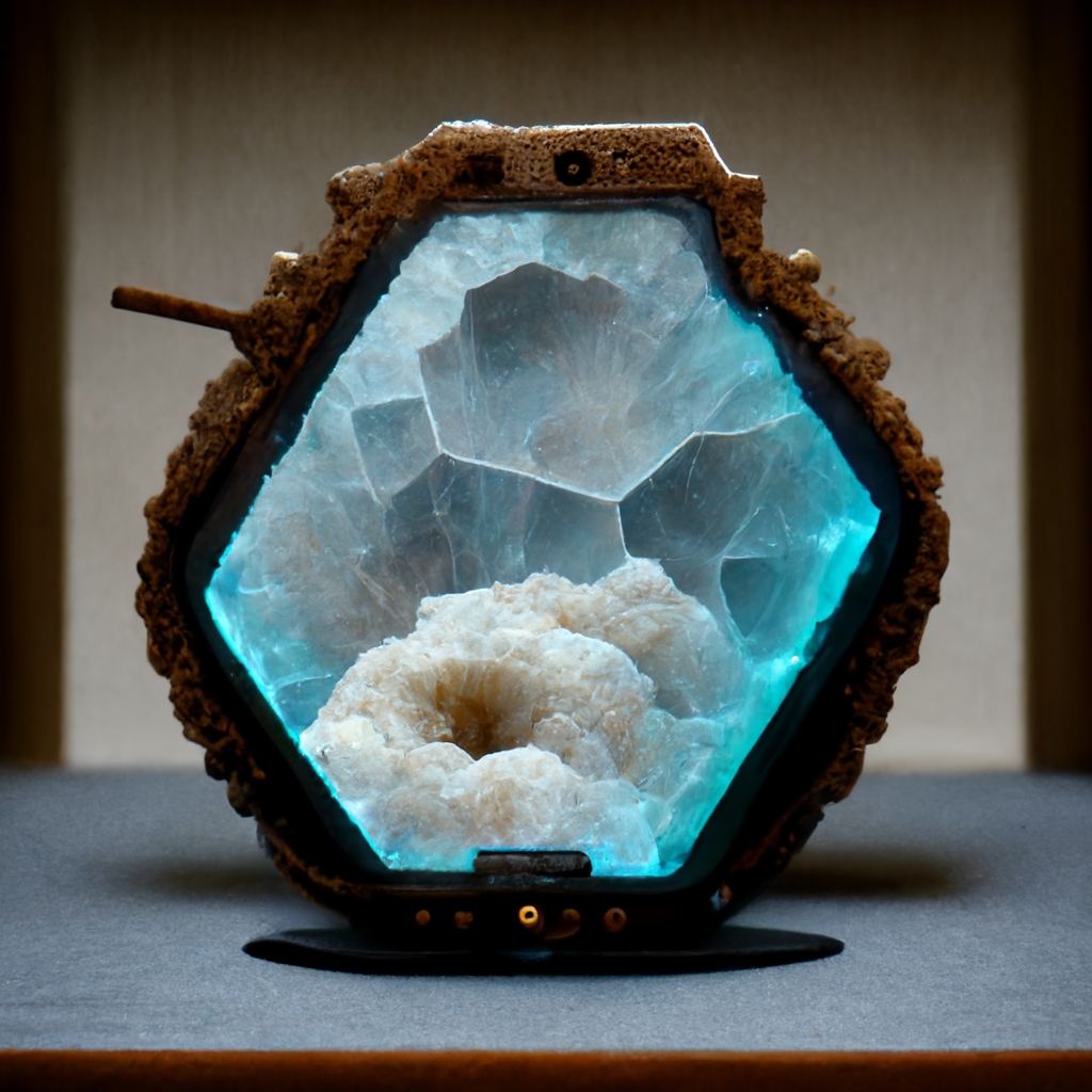 RonLuther_hardware_device_made_of_geode_98a7f59a-ec6e-4406-b2fb-c3b47d0e2b31.png