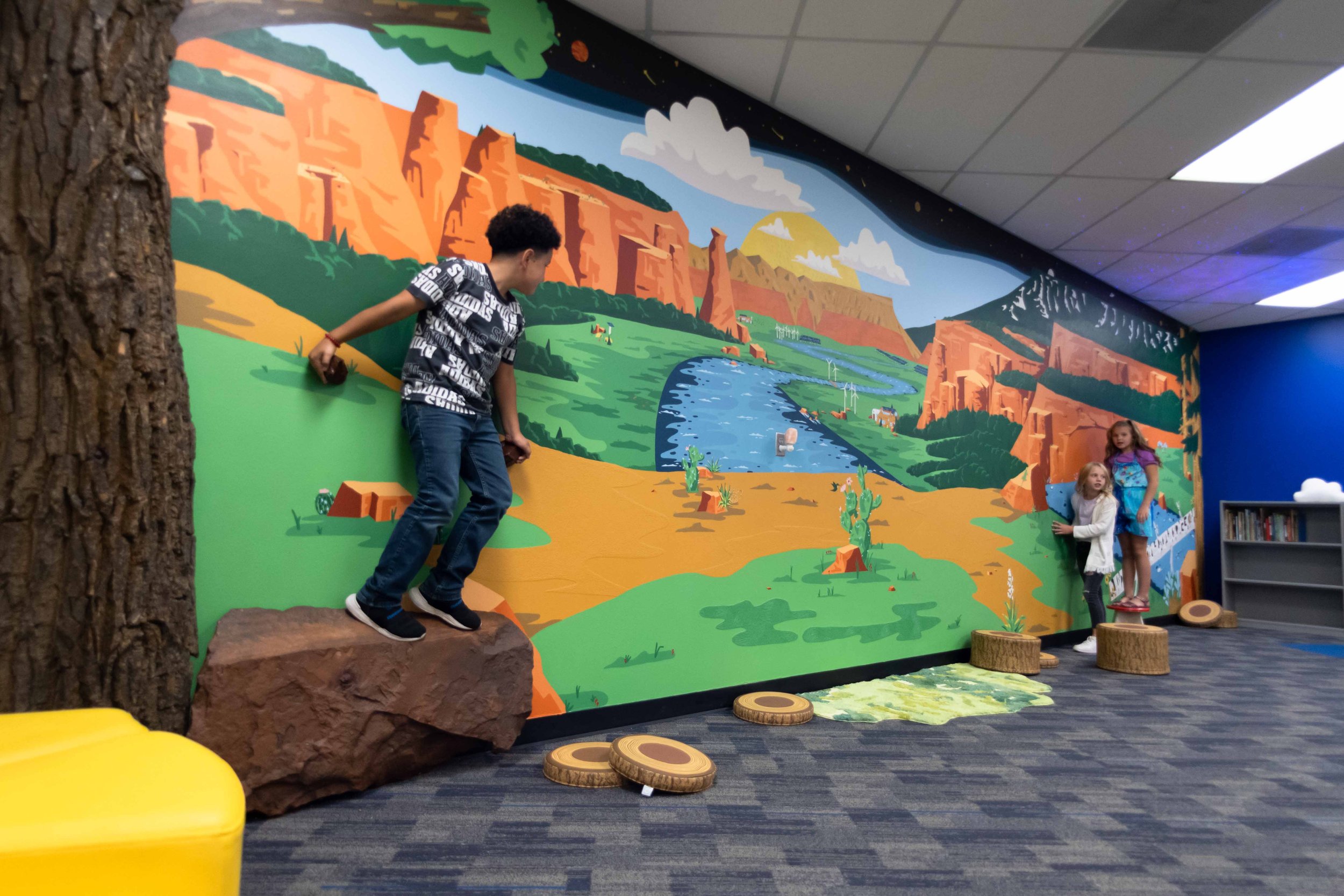 Clifton Elementary Library Mural