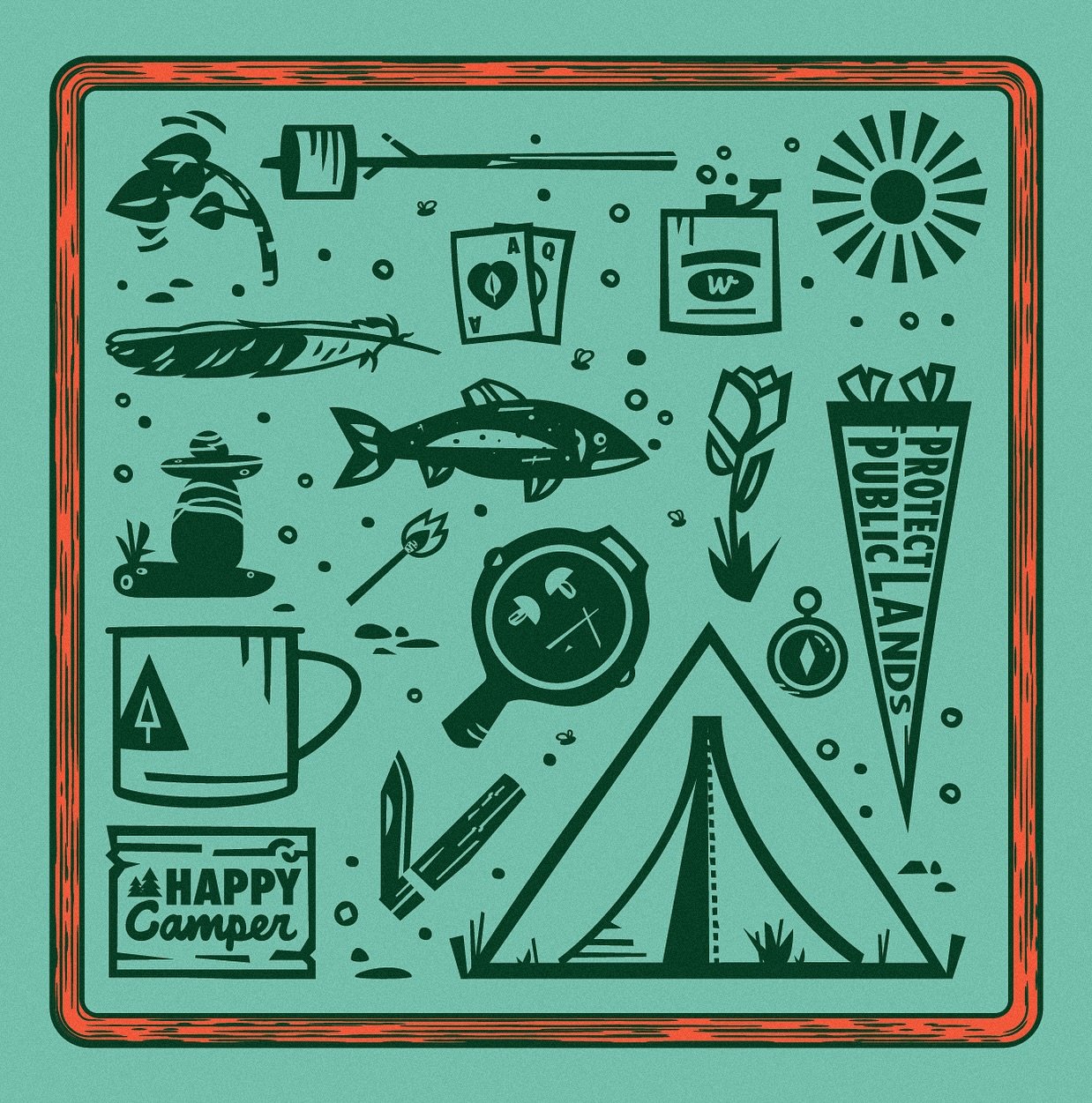 Camping season is here! Can&rsquo;t wait to get out and put to use some of these icons.