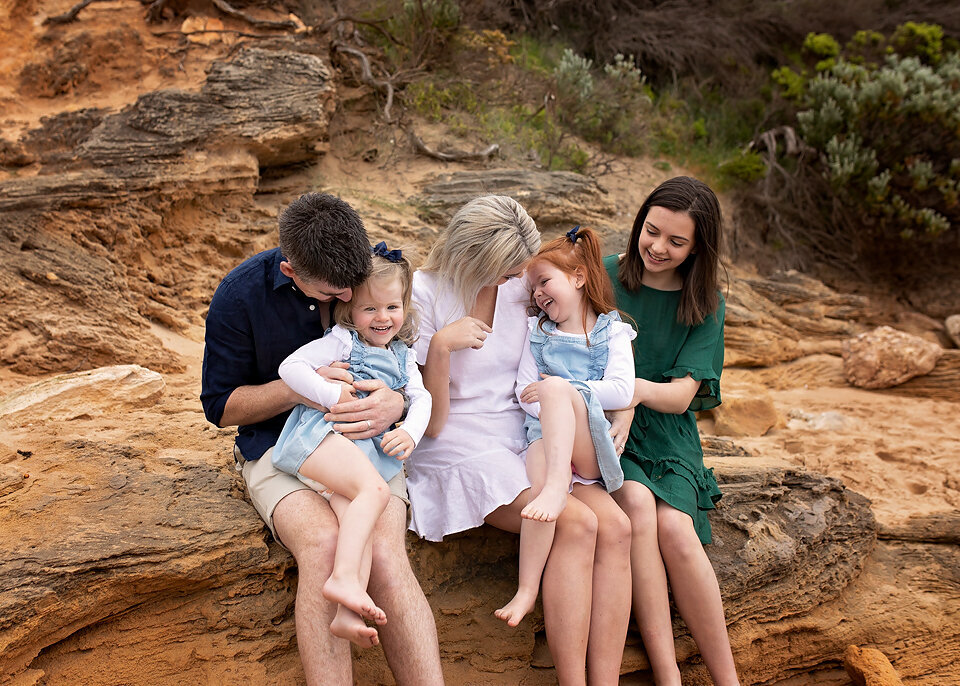 Geelong beach family photoshoot