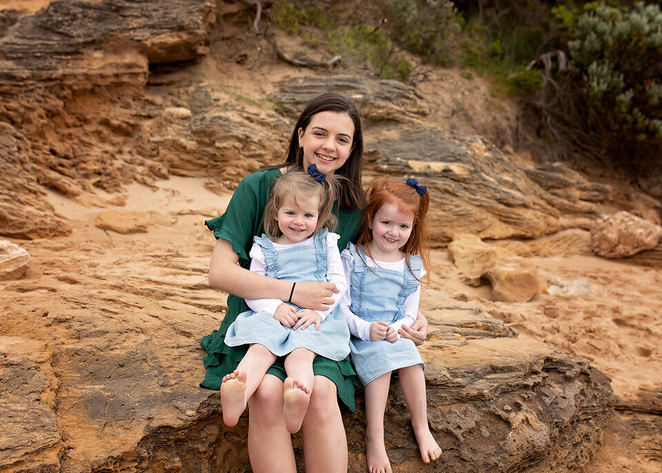 Geelong family photographer Beach session